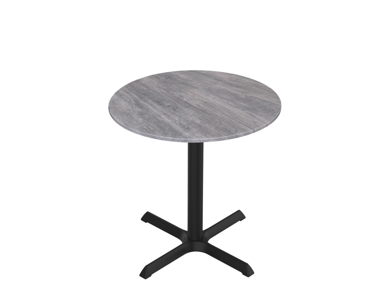 OD211-3030BWODS36RGryStn 30 in. Indoor & Outdoor All-Season Table with 36 in. Dia. Round Greystone Top