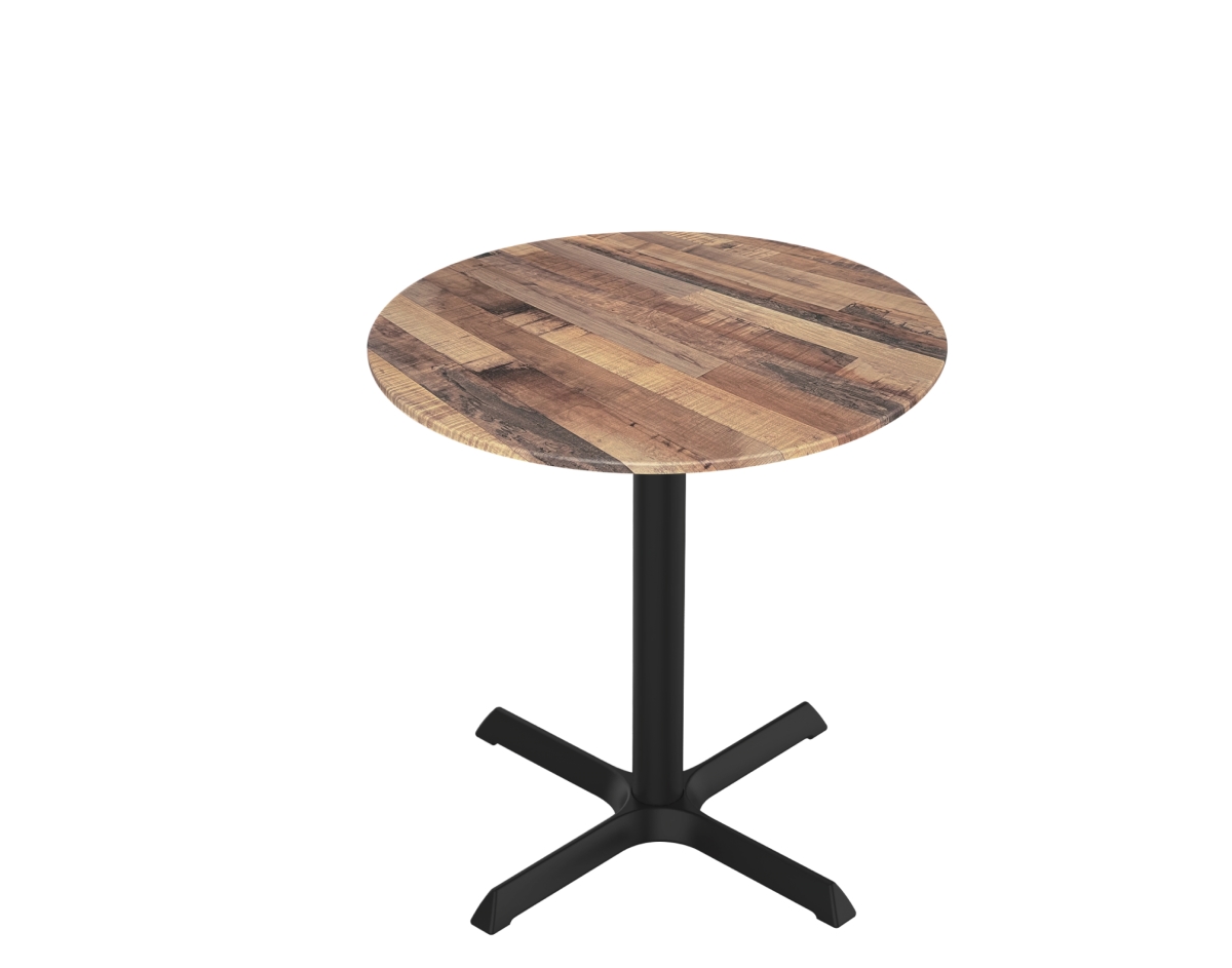 OD211-3030BWODS36RRustic 30 in. Indoor & Outdoor All-Season Table with 36 in. Dia. Round Rustic Top