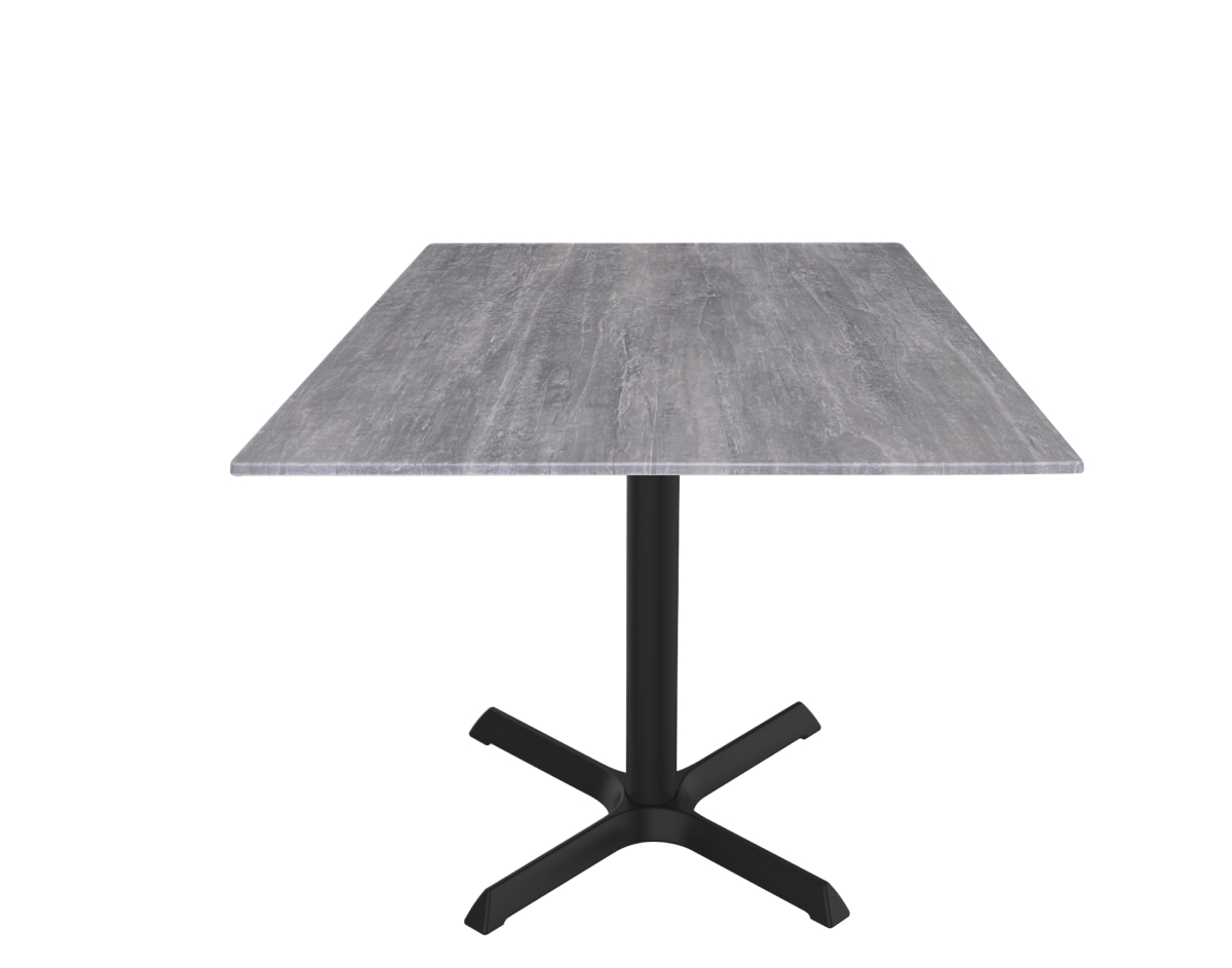 OD211-3030BWODS36SQGryStn 30 in. Indoor & Outdoor Table with 36 x 36 in. Square Greystone Top