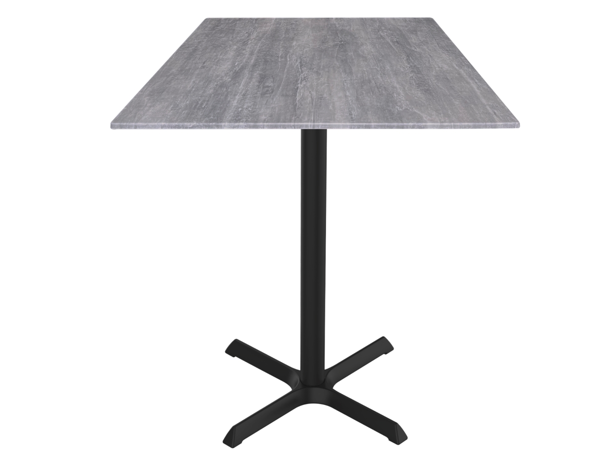 OD211-3036BWODS32SQGryStn 36 in. Indoor & Outdoor Table with 32 x 32 in. Square Greystone Top