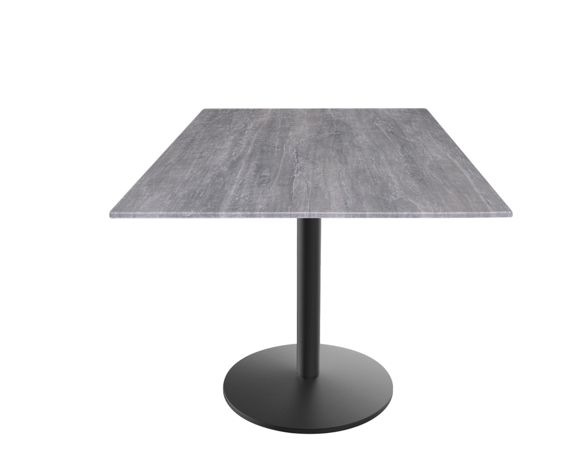 OD214-2230BWODS36SQGryStn 30 in. Indoor & Outdoor All-Season Table with 36 x 36 in. Square Greystone Top