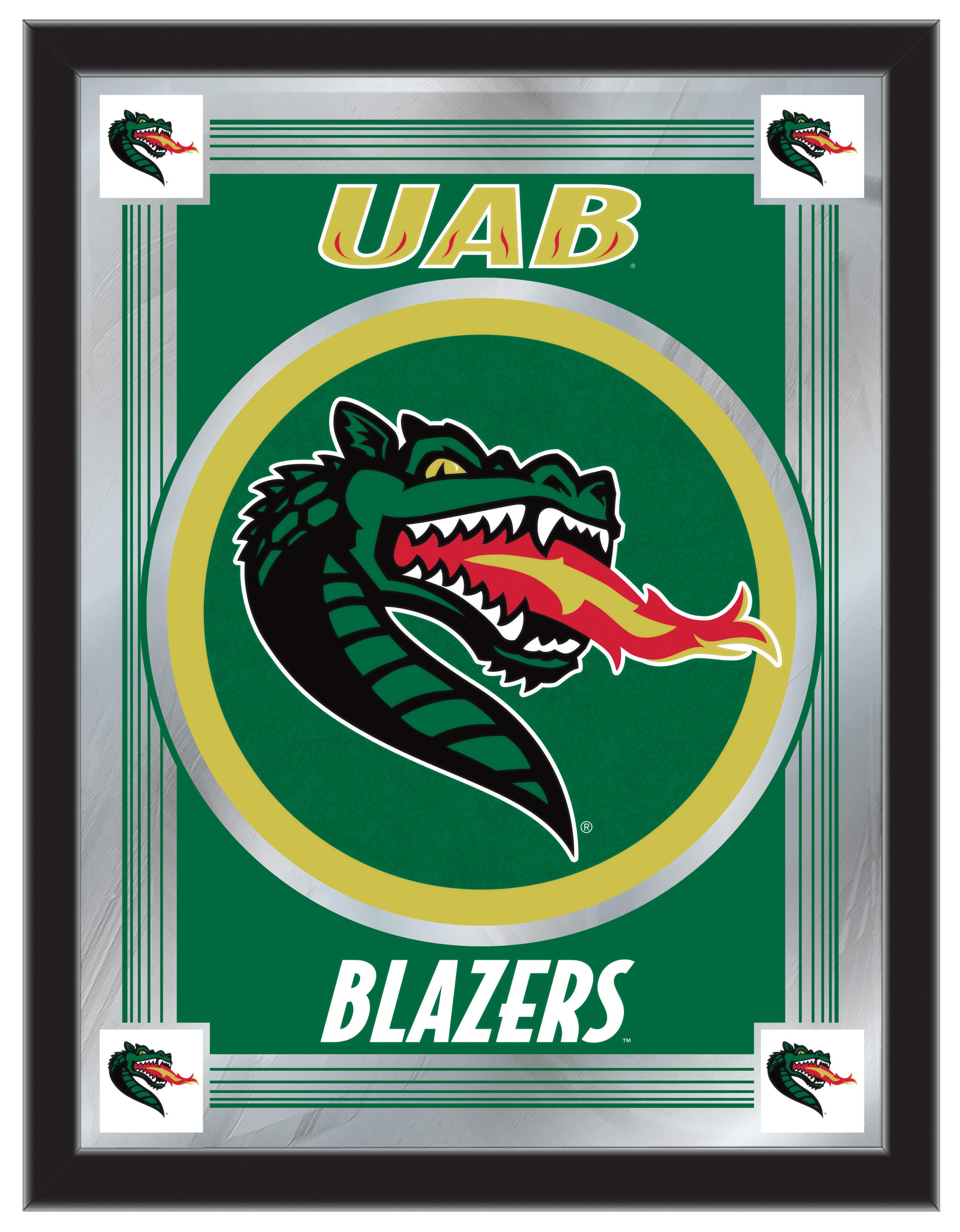 Picture of Holland Bar Stool MLogoAlaBir University of Alabama at Birmingham 17 x 22 in. Logo Mirror
