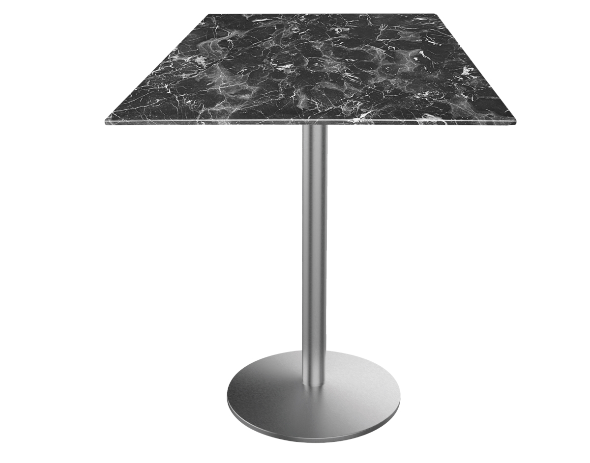 OD214-2242SSODS36SQBM 42 in. Indoor & Outdoor All-Season Table with 36 x 36 in. Square Top - Black Marble