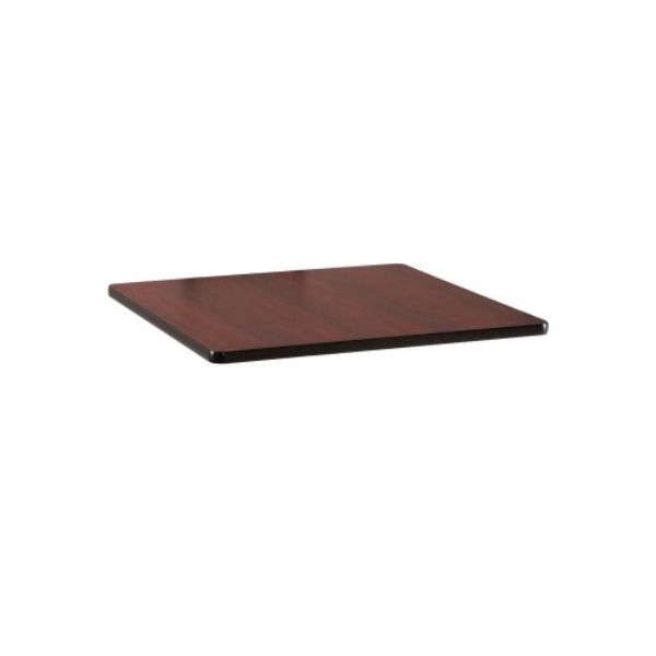 30 x 30 in. Reversible Laminate Table Top, Black & Mahogany