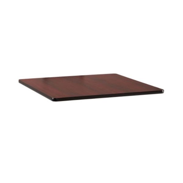 36 x 36 in. Reversible Laminate Table Top, Black & Mahogany