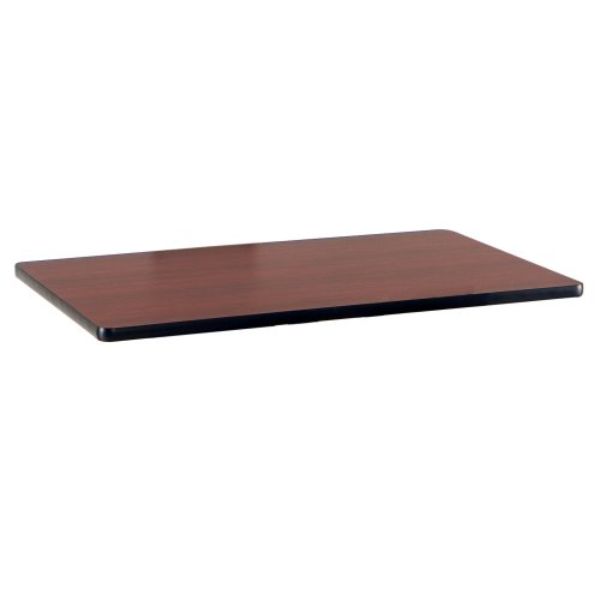 TTRev3048 30 x 48 in. Reversible Laminate Table Top, Black & Mahogany