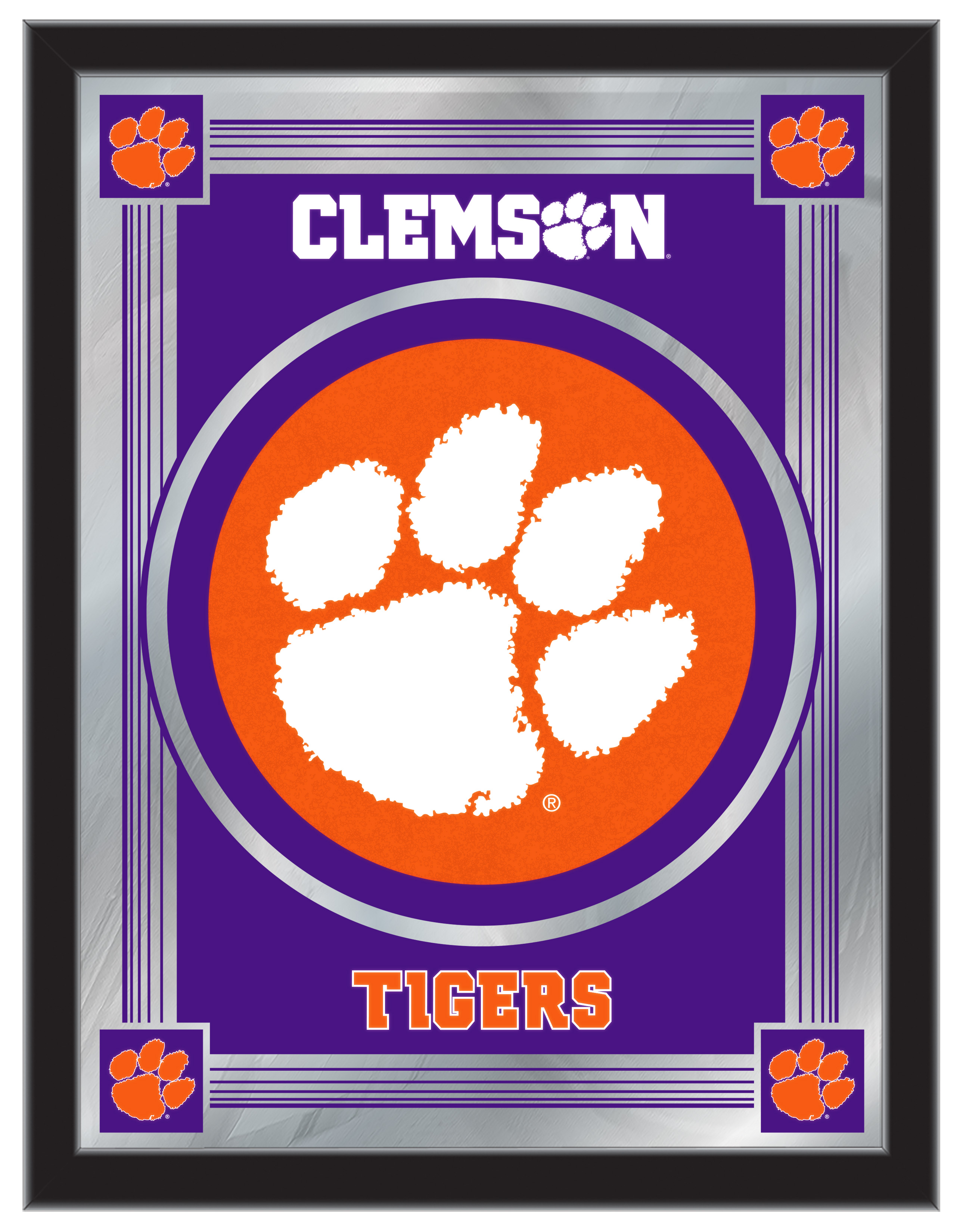 MLogoClmson Clemson 17 x 22 in. University Logo Mirror