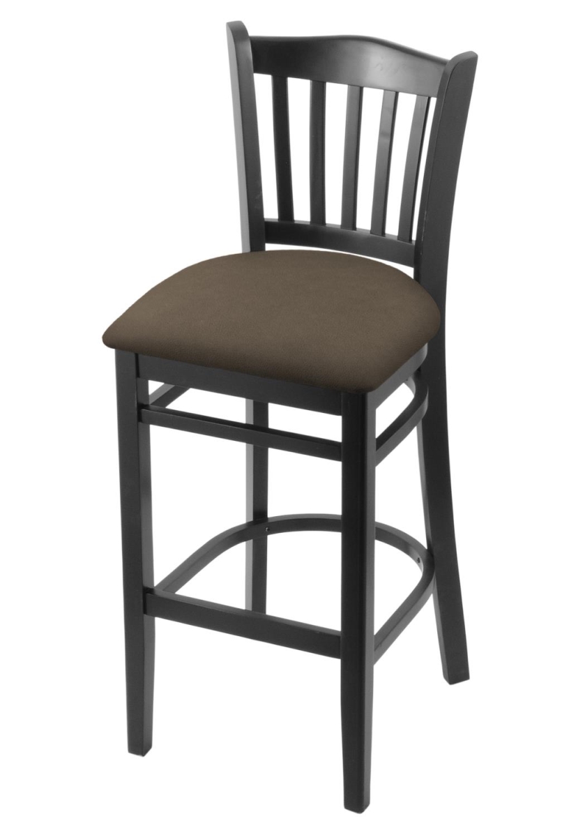 Picture of Holland Bar Stool 312025Blk006 25 in. Bar Stool&#44; Black & Canter Earth Seat