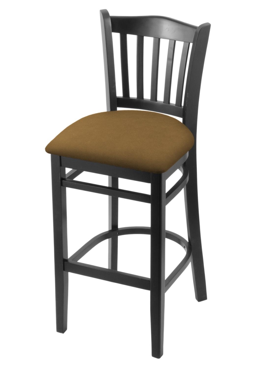 Picture of Holland Bar Stool 312025Blk012 25 in. Bar Stool&#44; Black & Canter Saddle Seat