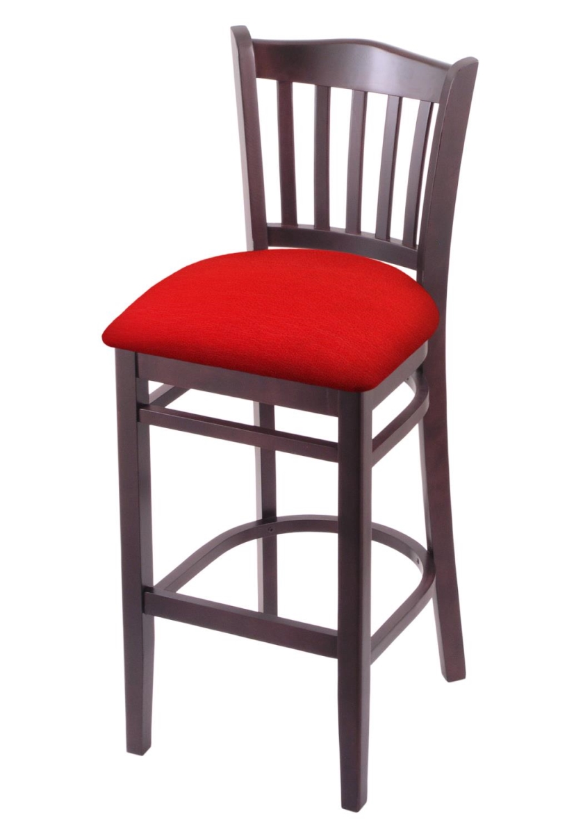 Picture of Holland Bar Stool 312025DC011 25 in. Barr Stool&#44; Dark Cherry & Canter Red Seat