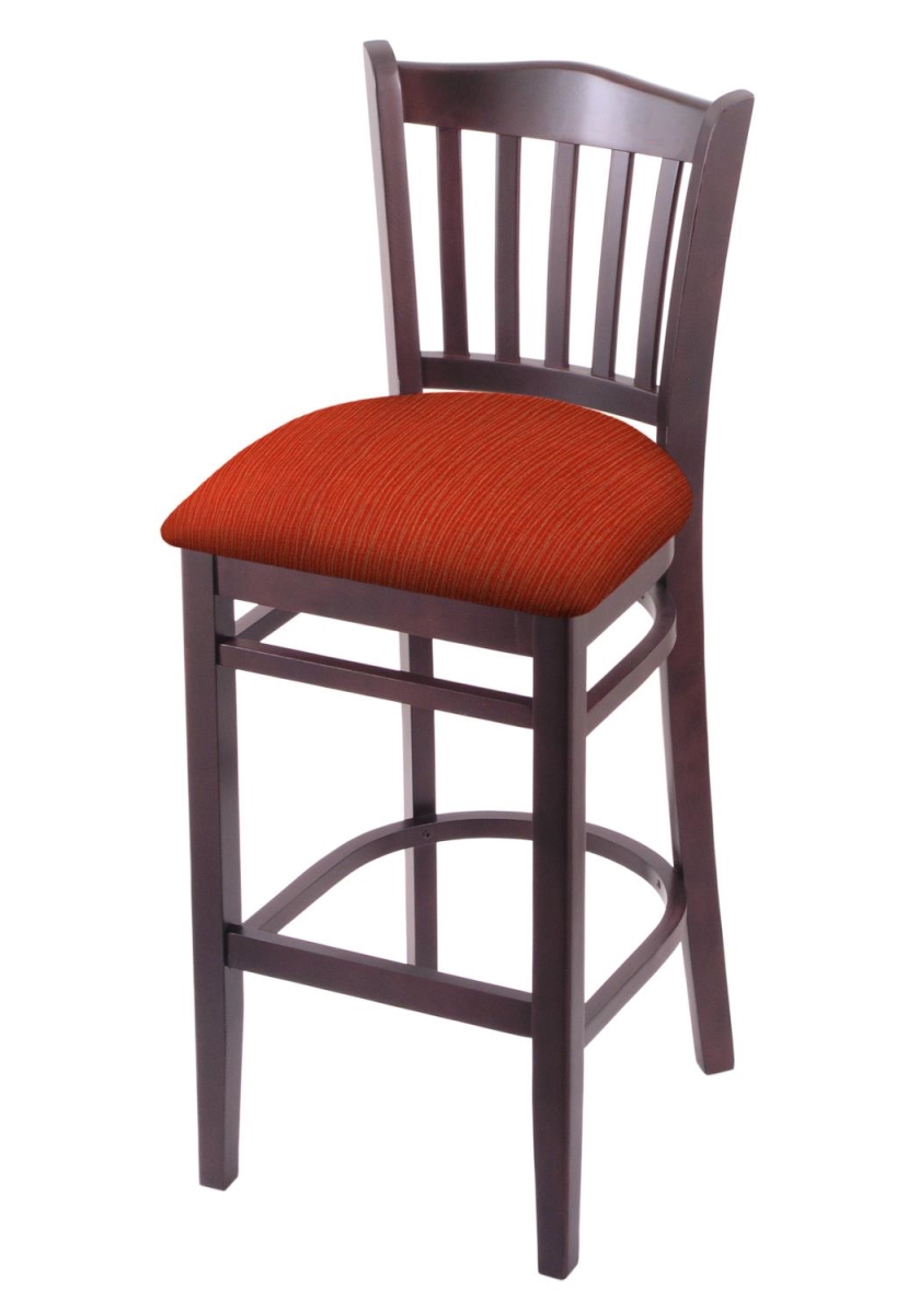 Picture of Holland Bar Stool 312025DC021 25 in. Barr Stool&#44; Dark Cherry & Graph Poppy Seat