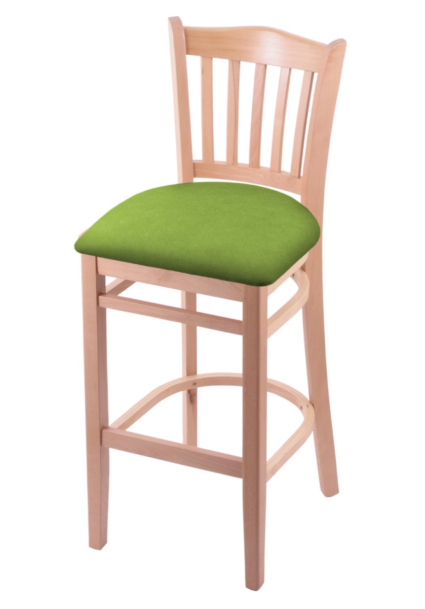 Picture of Holland Bar Stool 312025Nat009 25 in. Bar Stool&#44; Natural & Canter Kiwi Green Seat