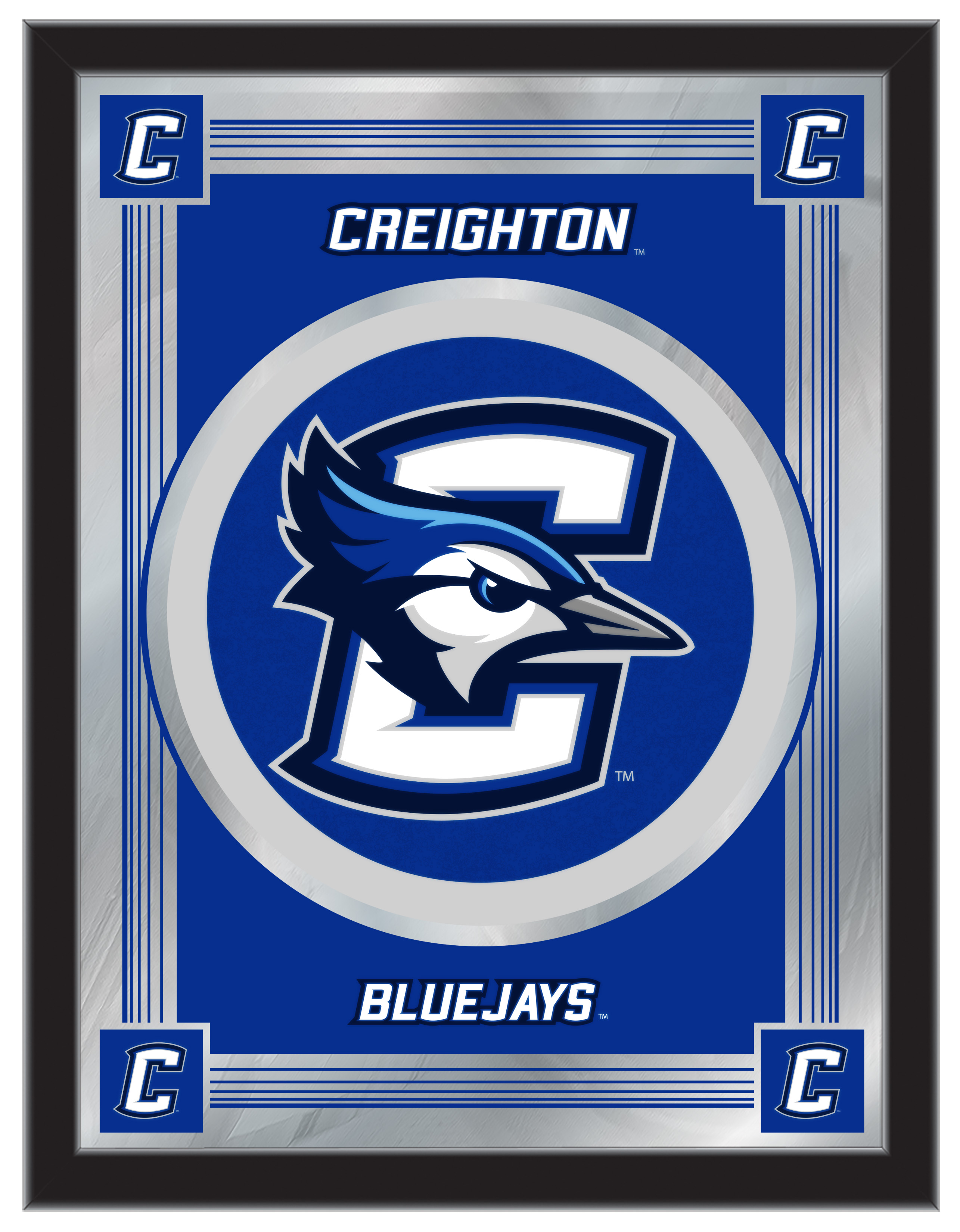 MLogoCrghtn Creighton 17 x 22 in. University Logo Mirror