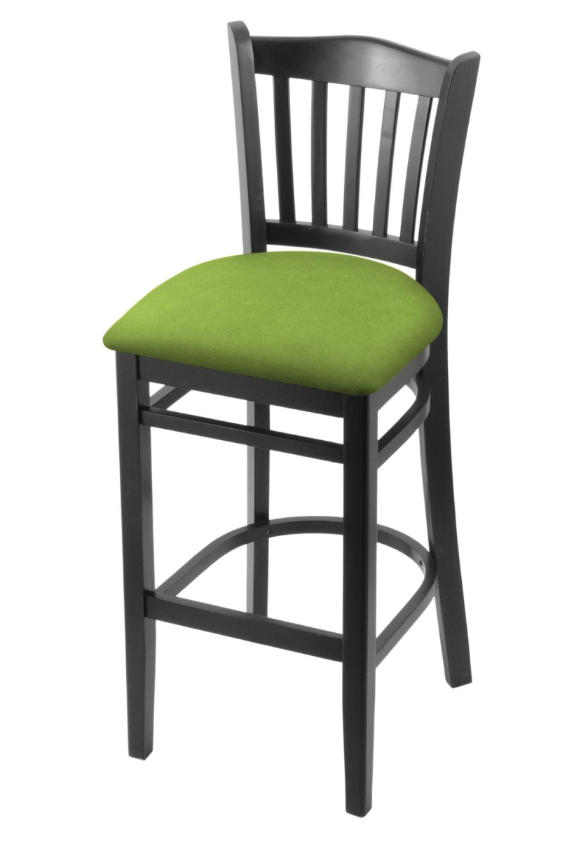 Picture of Holland Bar Stool 312030Blk009 30 in. Bar Stool&#44; Black & Canter Kiwi Green Seat