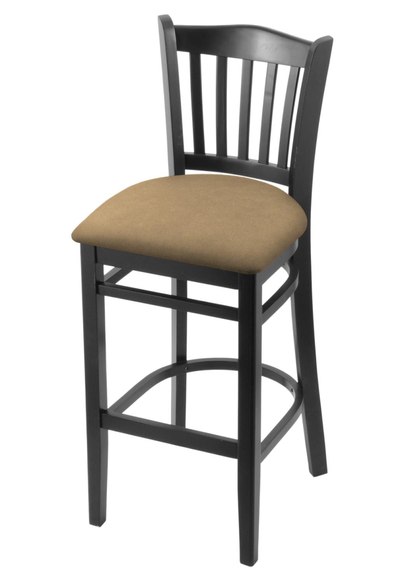 Picture of Holland Bar Stool 312030Blk013 30 in. Bar Stool&#44; Black & Canter Sand Seat