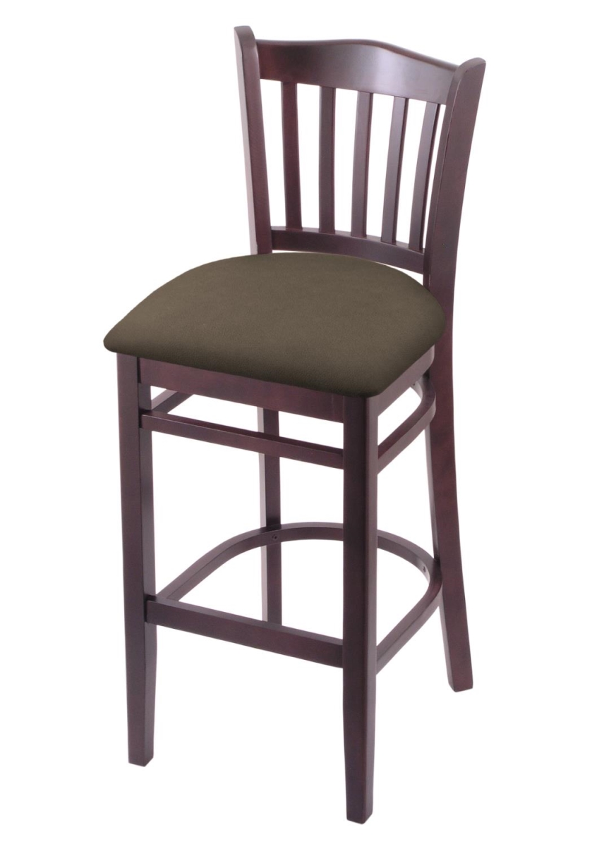 Picture of Holland Bar Stool 312030DC006 30 in. Bar Stool&#44; Dark Cherry & Canter Earth Seat