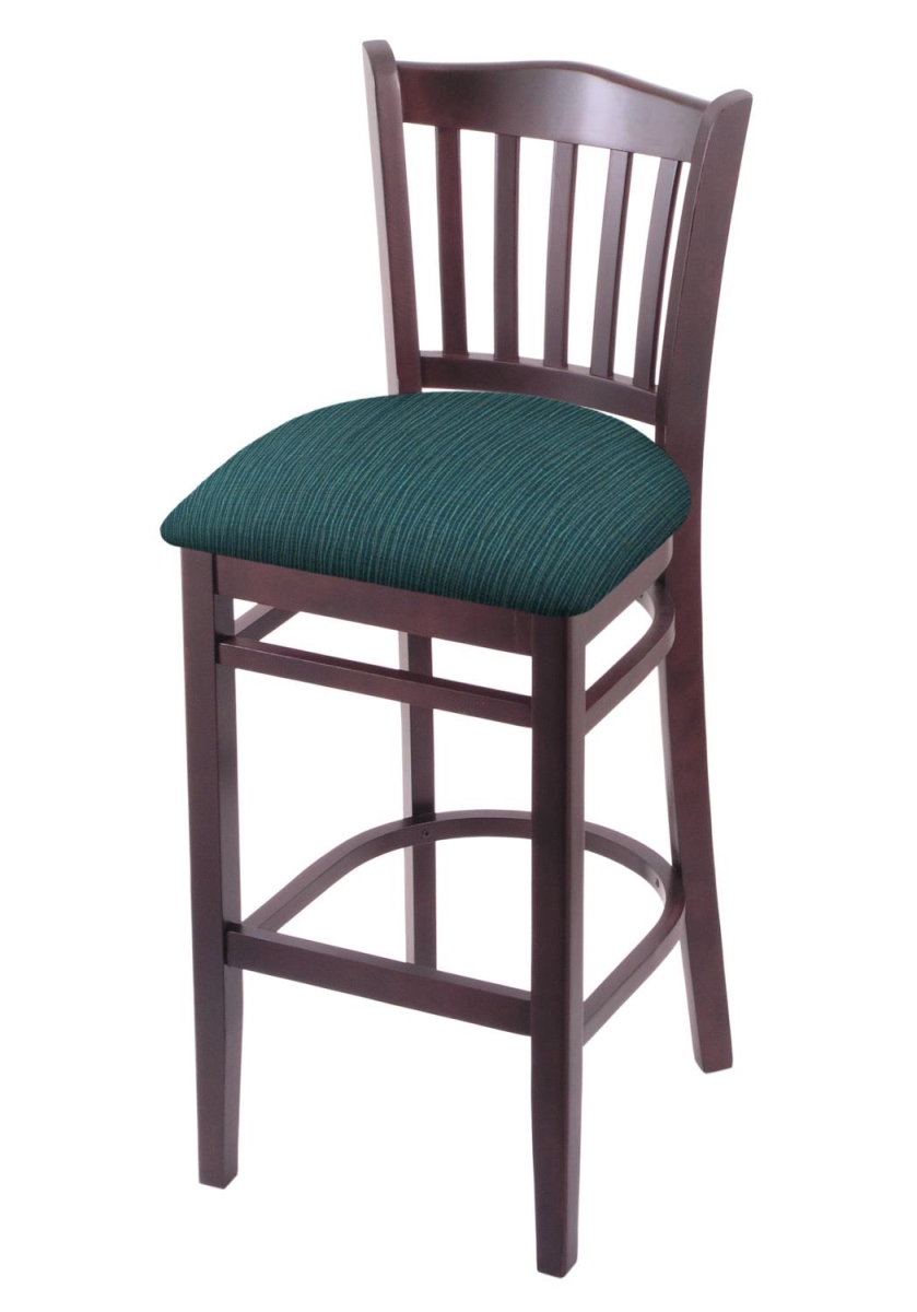 Picture of Holland Bar Stool 312030DC022 30 in. Bar Stool&#44; Dark Cherry & Graph Tidal Seat