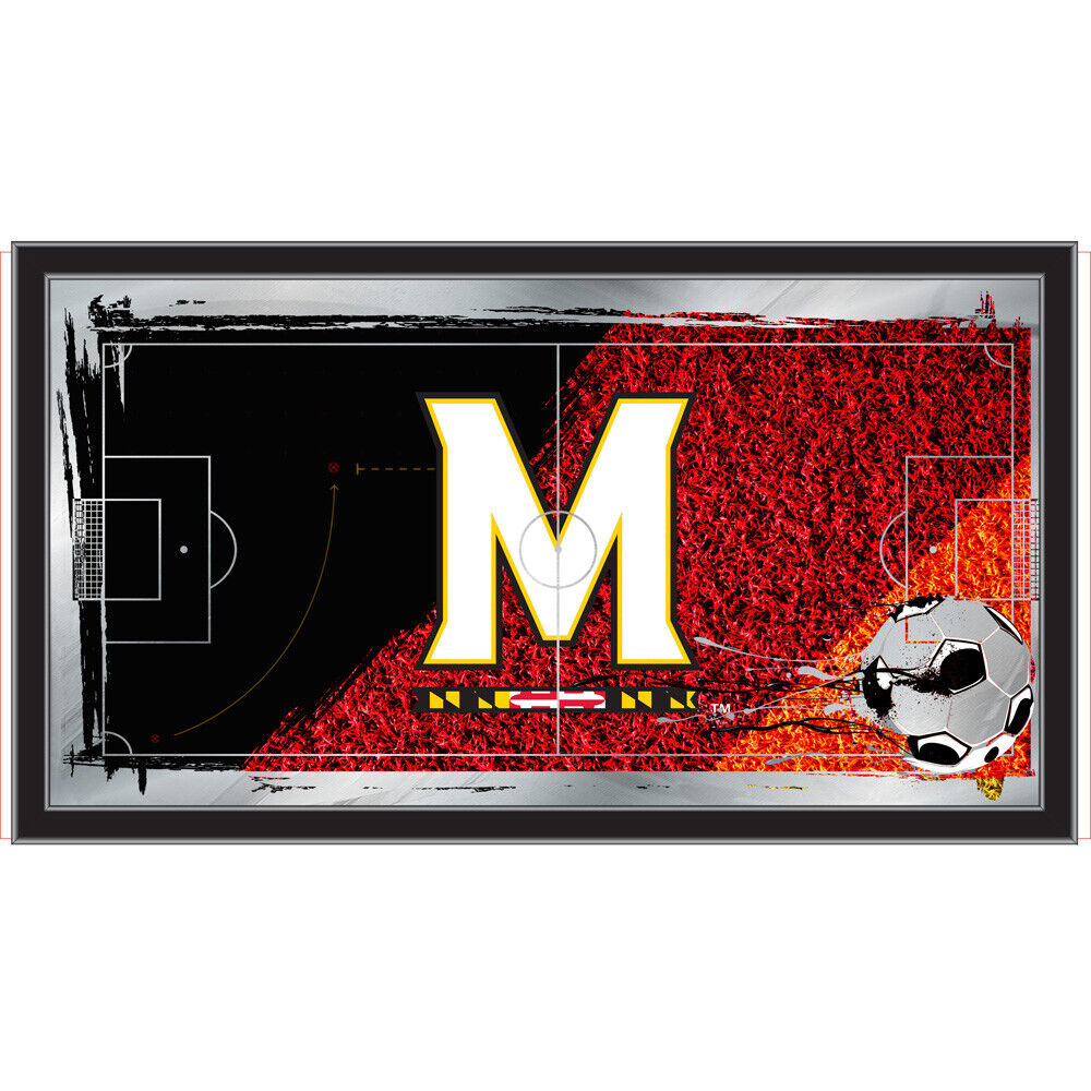 MSocrMrylnd 26 x 15 in. NCAA Maryland Soccer Wall Mirror