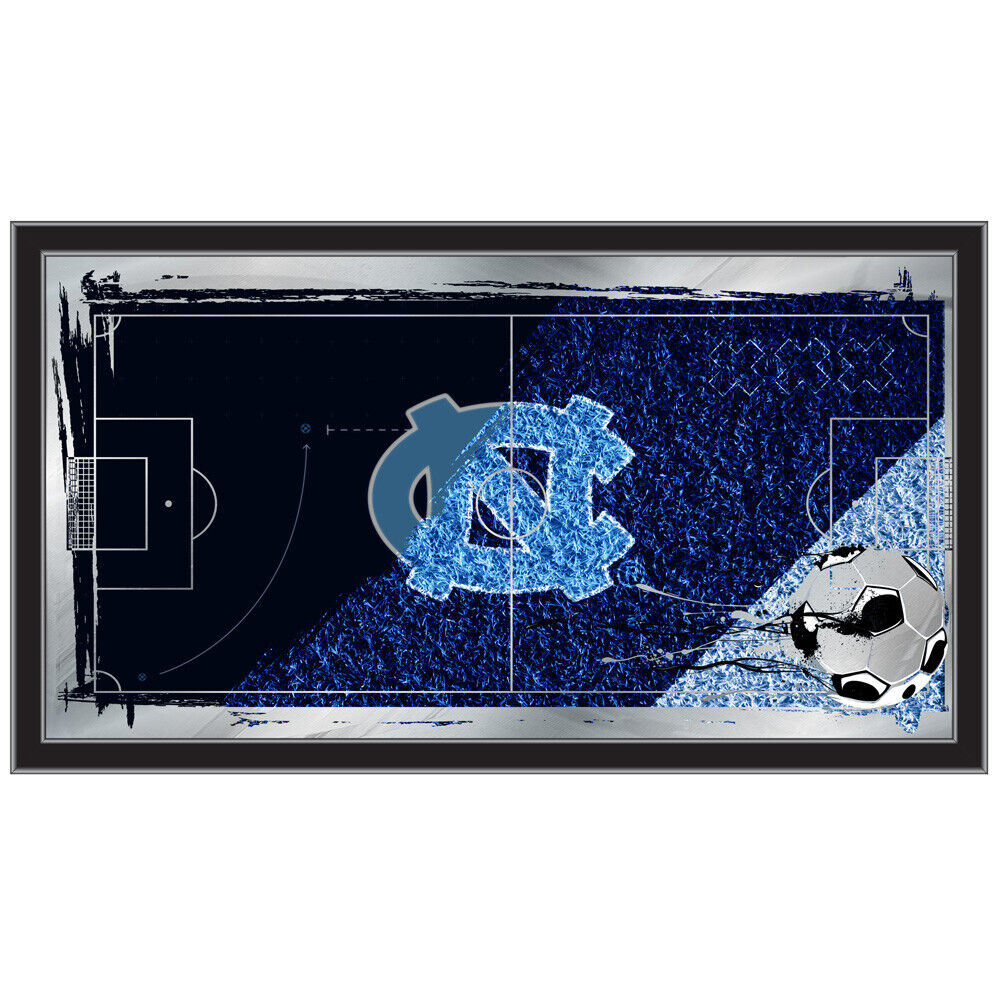 MSocrNorCar 26 x 15 in. NCAA North Carolina Soccer Wall Mirror