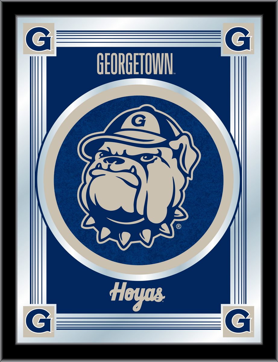 MLogoGrgtwn Georgetown 17 x 22 in. University Logo Mirror