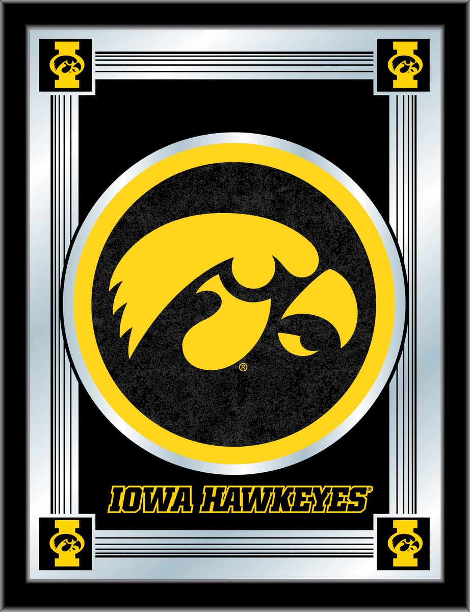 MLogoIowaUn Iowa 17 x 22 in. University Logo Mirror