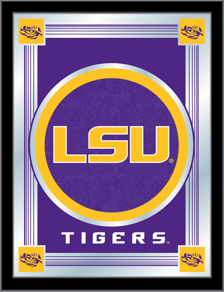 MLogoLaStUn Louisiana State 17 x 22 in. University Logo Mirror