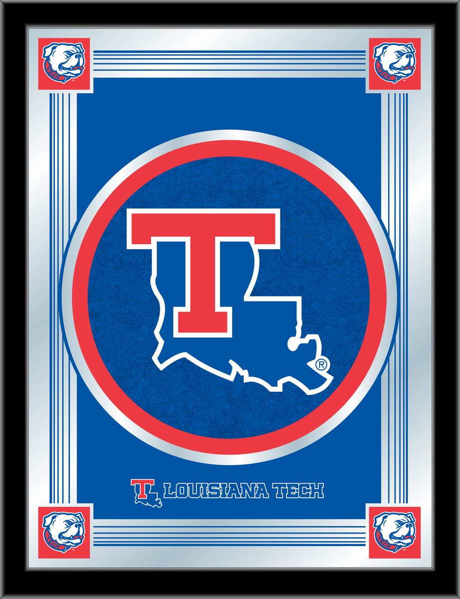 MLogoLaTech Louisiana Tech 17 x 22 in. University Logo Mirror
