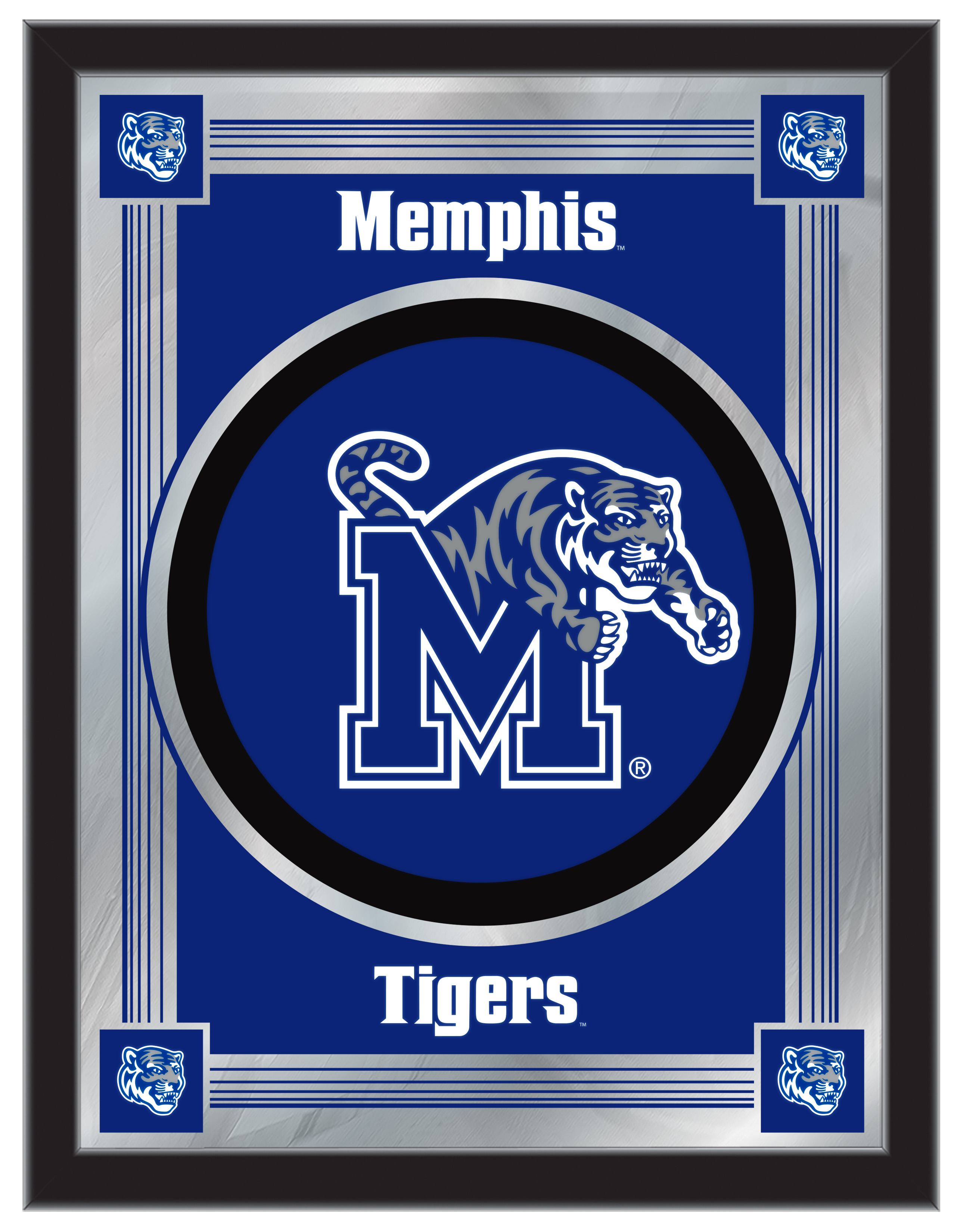 MLogoMemphs Memphis 17 x 22 in. University Logo Mirror