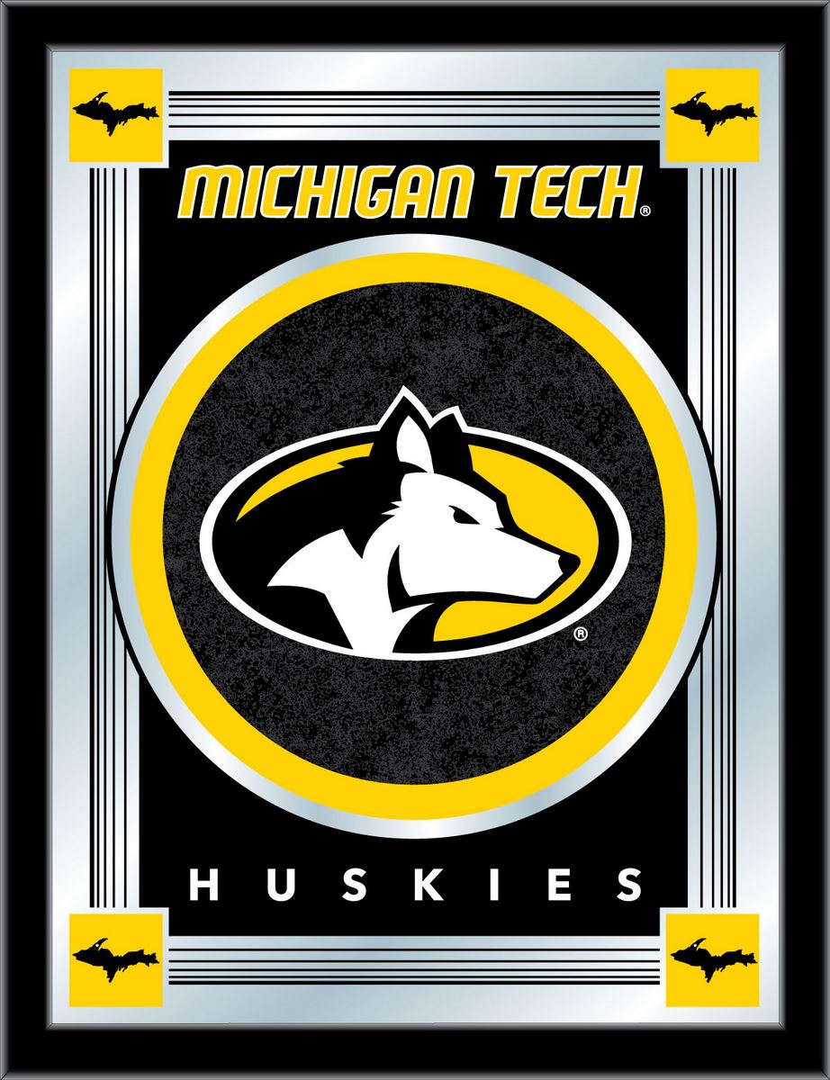 MLogoMITech Michigan Tech 17 x 22 in. University Logo Mirror