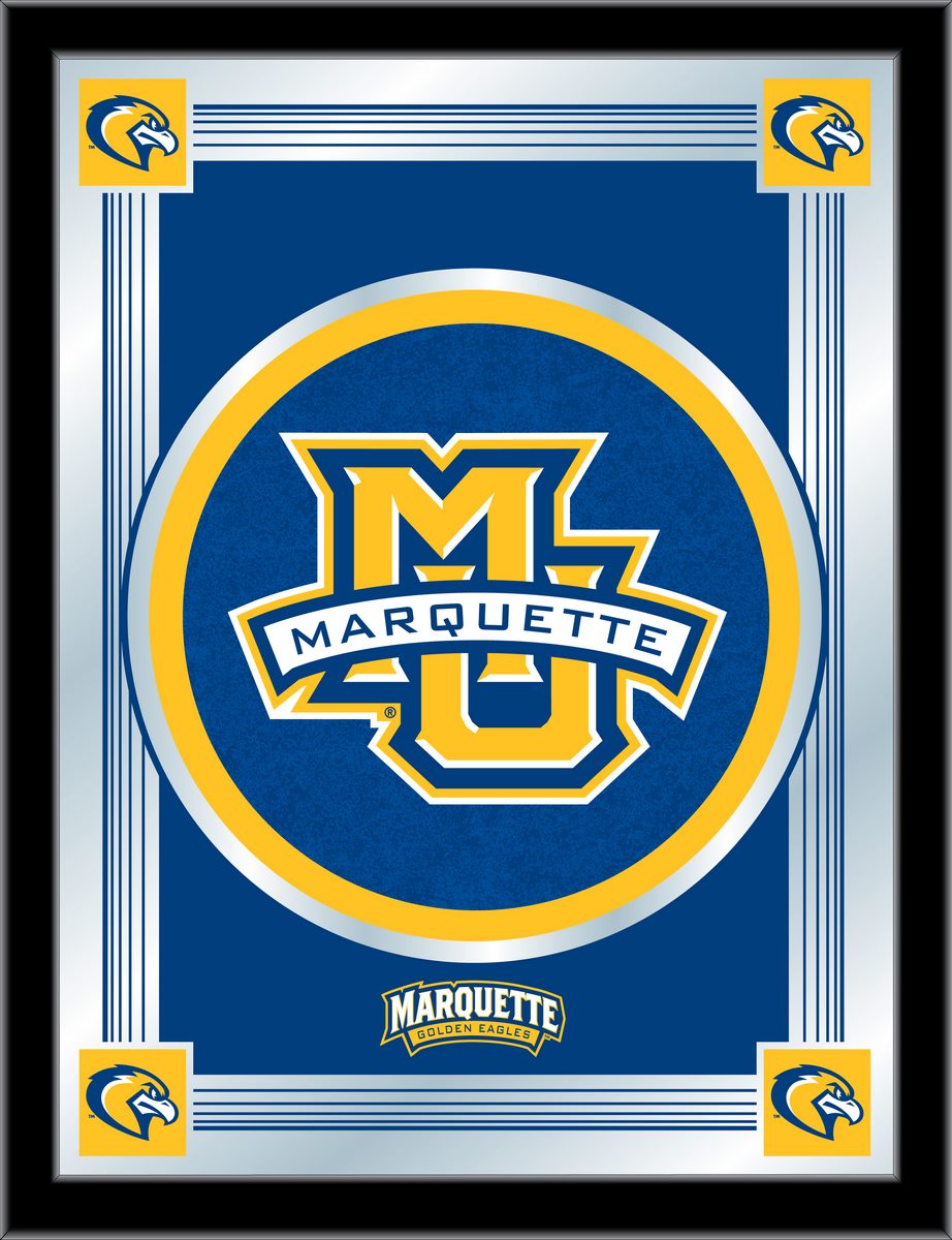 MLogoMrqtte Marquette 17 x 22 in. University Logo Mirror