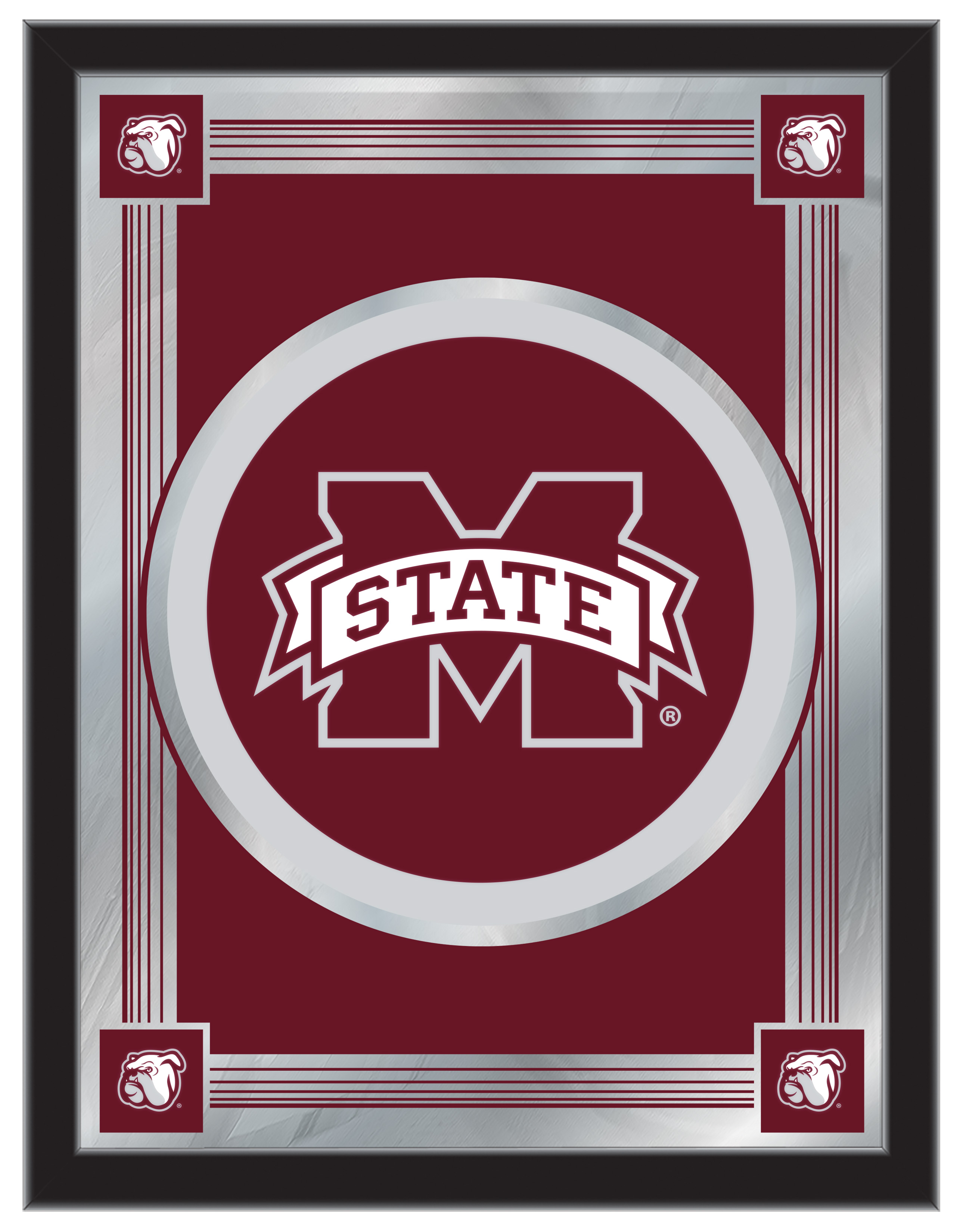 MLogoMssStU Mississippi State 17 x 22 in. University Logo Mirror