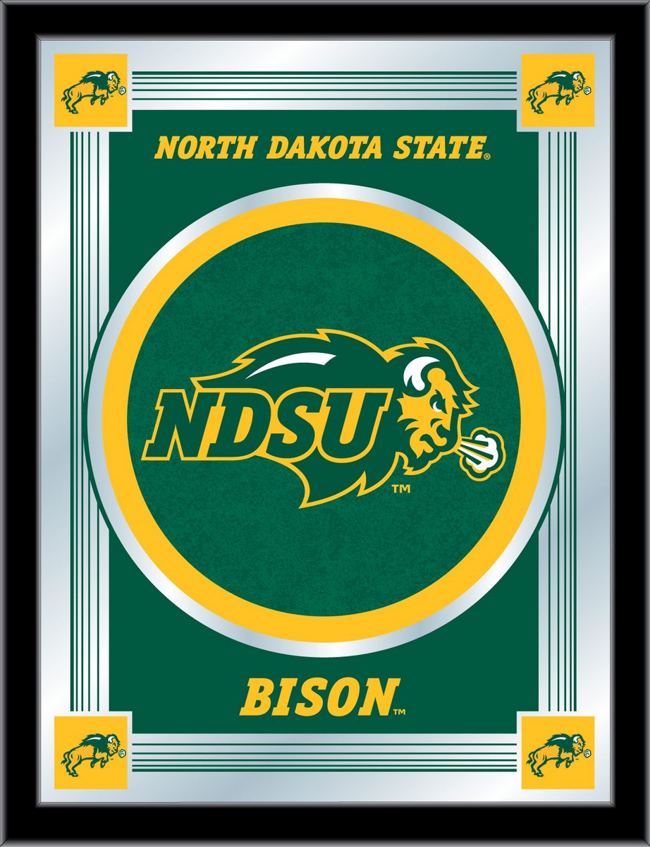 MLogoNDakSt North Dakota State 17 x 22 in. University Logo Mirror