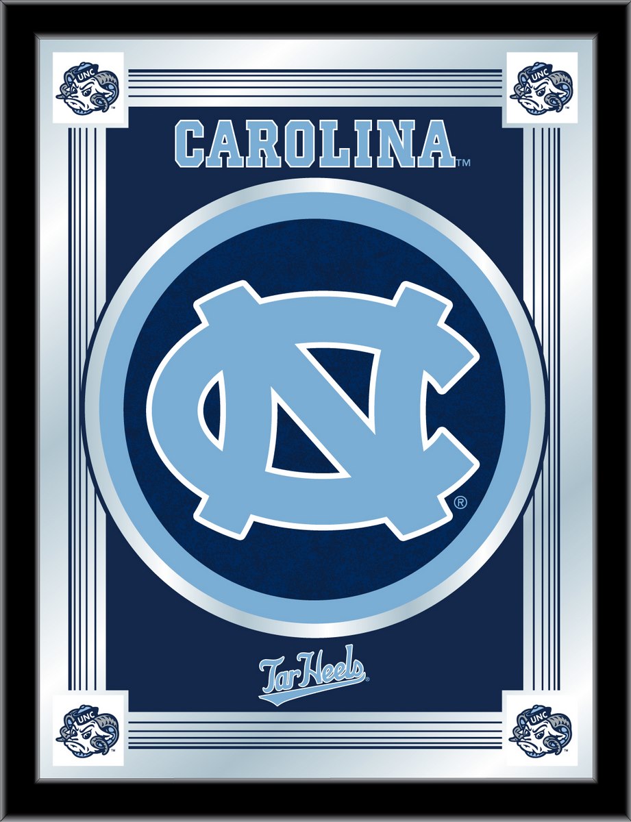 MLogoNorCar North Carolina 17 x 22 in. University Logo Mirror