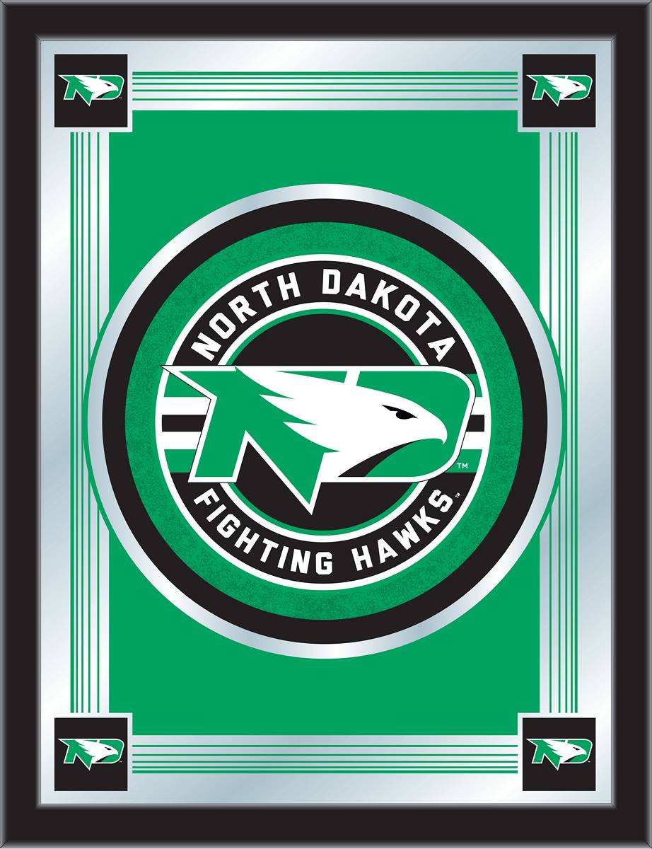 MLogoNorDak North Dakota 17 x 22 in. University Logo Mirror