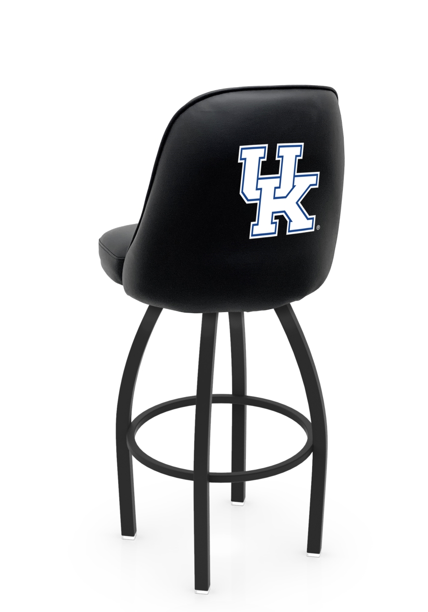 L04836UKY-UK 22 x 21 x 36 in. NCAA Logo Grizzly University of Kentucky UK Swivel Bar Stool with Black Wrinkle