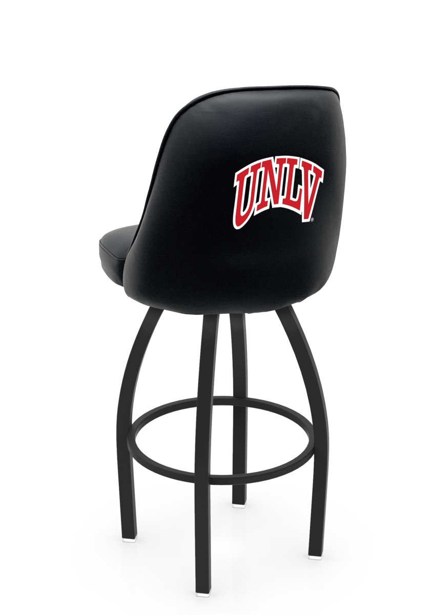 L04836UNevLV 22 x 21 x 36 in. NCAA Logo Grizzly Vegas Golden Knights University Swivel Bar Stool with Black Wrinkle