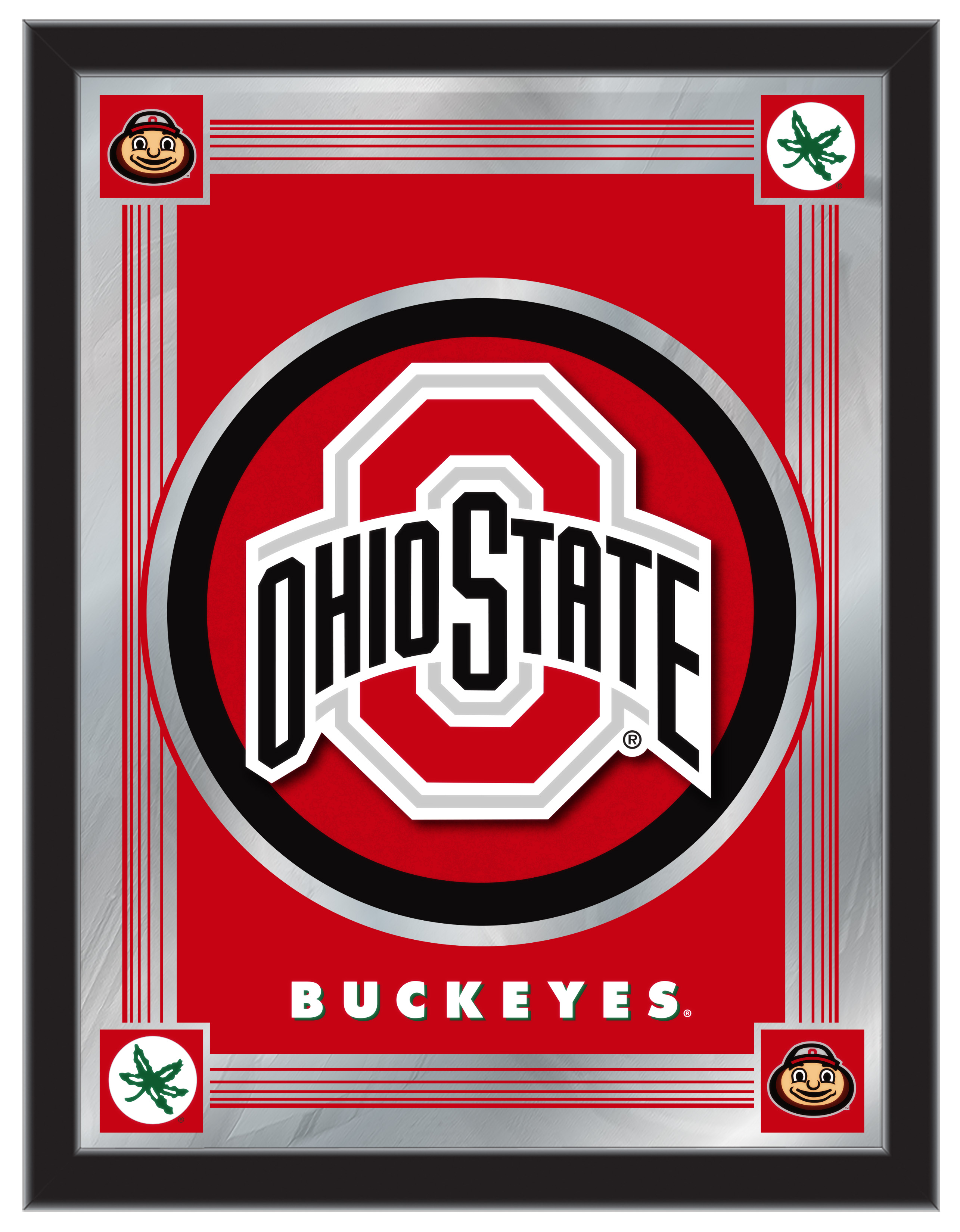 MLogoOhioSt Ohio State 17 x 22 in. University Logo Mirror