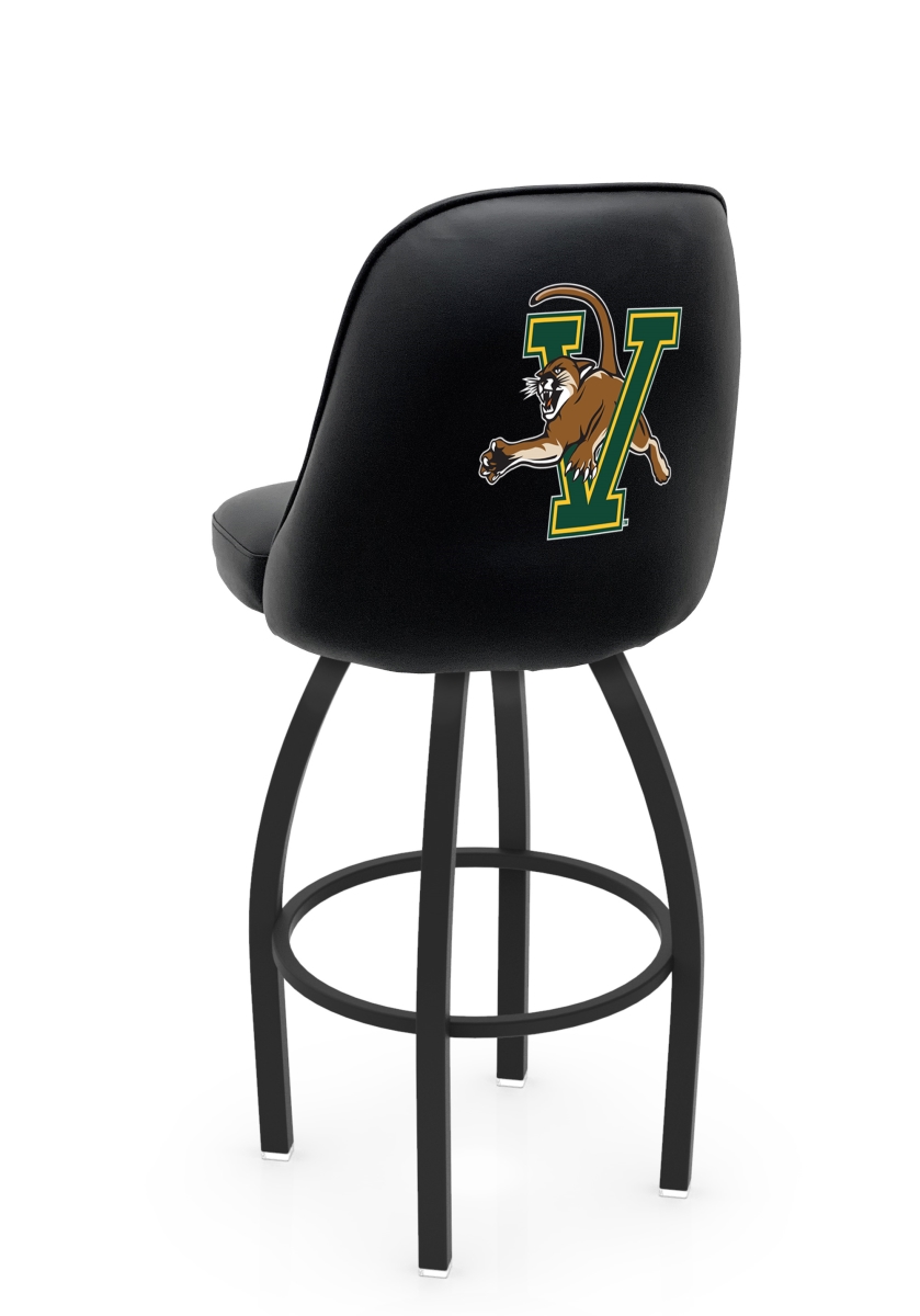 L04825Vermnt 22 x 21 x 25 in. NCAA Logo Grizzly University of Vermont Swivel Counter Stool with Black Wrinkle