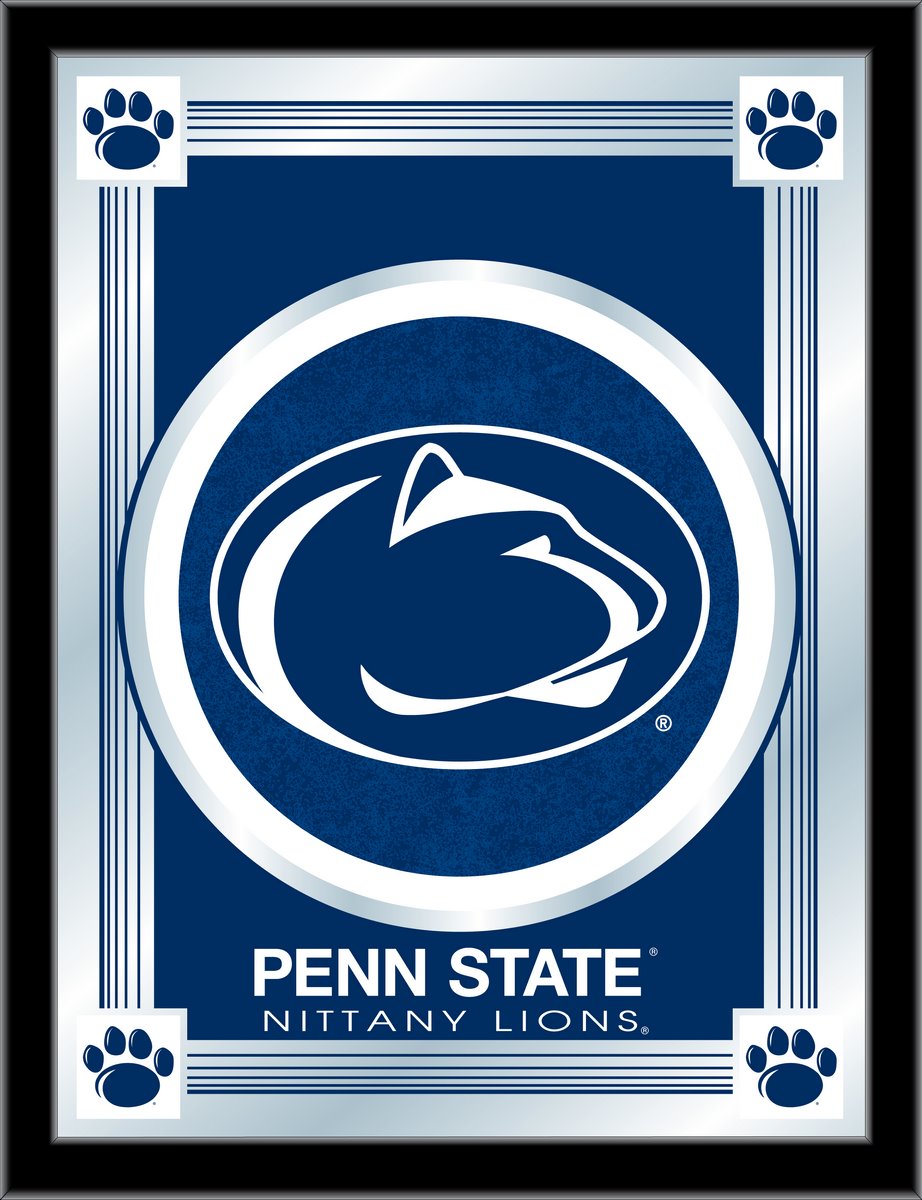 Penn State 17 x 22 in. University Logo Mirror - Black