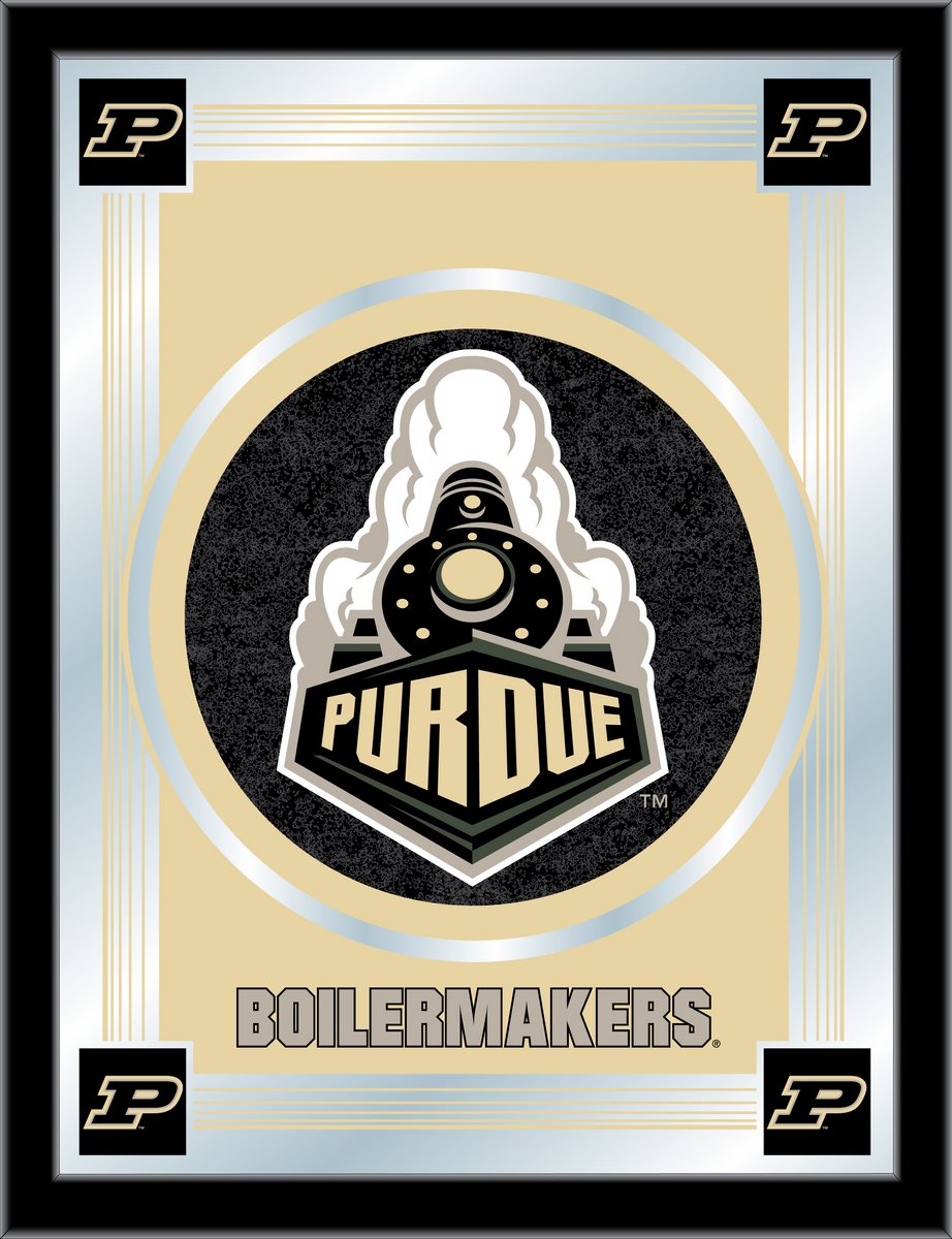 MLogoPurdue Purdue 17 x 22 in. University Logo Mirror