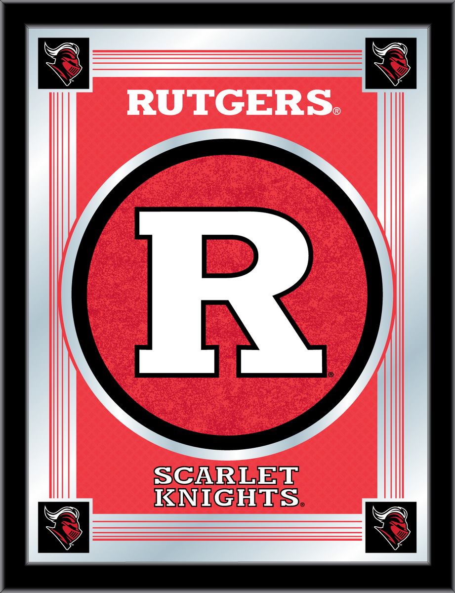 MLogoRutger Rutgers 17 x 22 in. University Logo Mirror