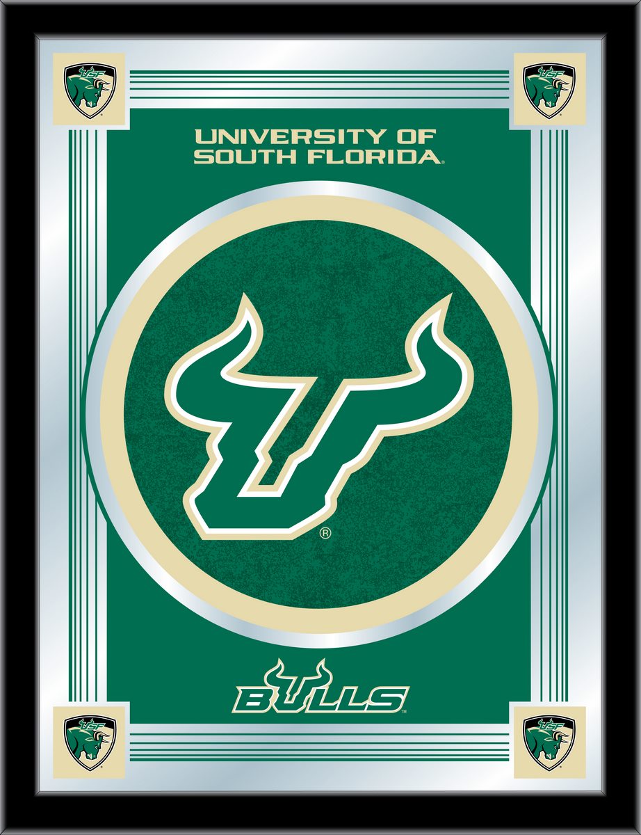 MLogoSouFla South Florida 17 x 22 in. University Logo Mirror