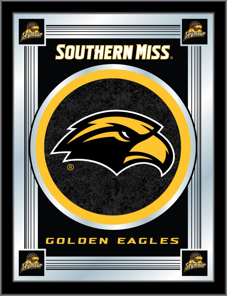 MLogoSouMis Southern Miss 17 x 22 in. University Logo Mirror