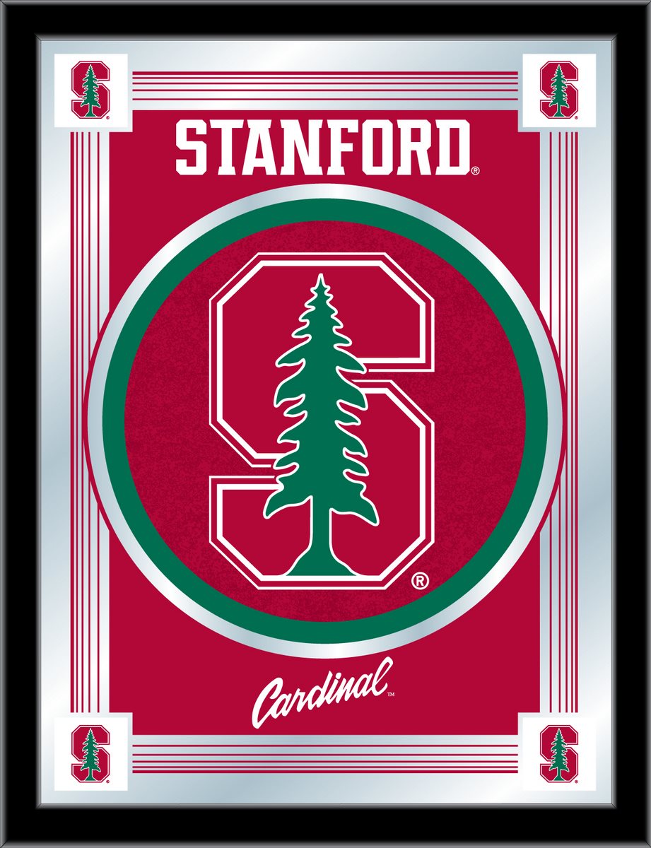 MLogoStnfrd Stanford 17 x 22 in. University Logo Mirror