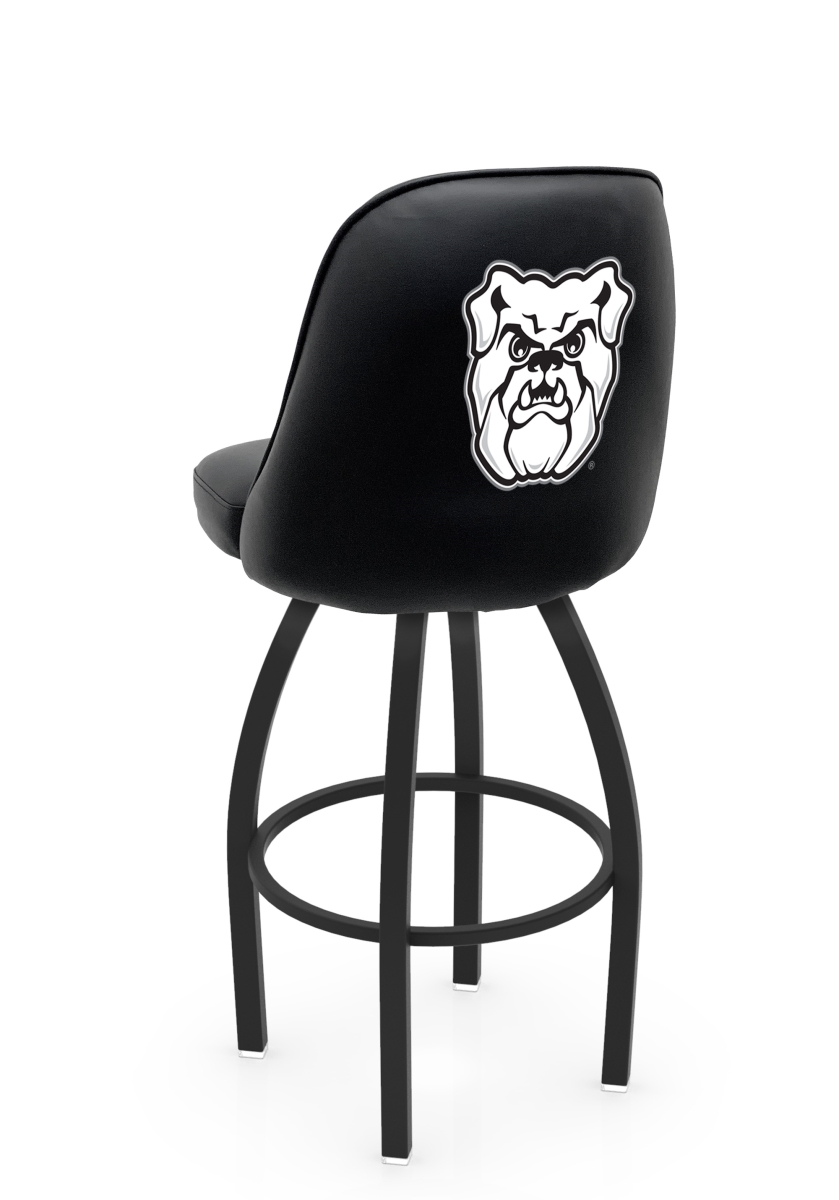 L04830Butler 22 x 21 x 30 in. NCAA Logo Grizzly Butler University Swivel Bar Stool with Black Wrinkle