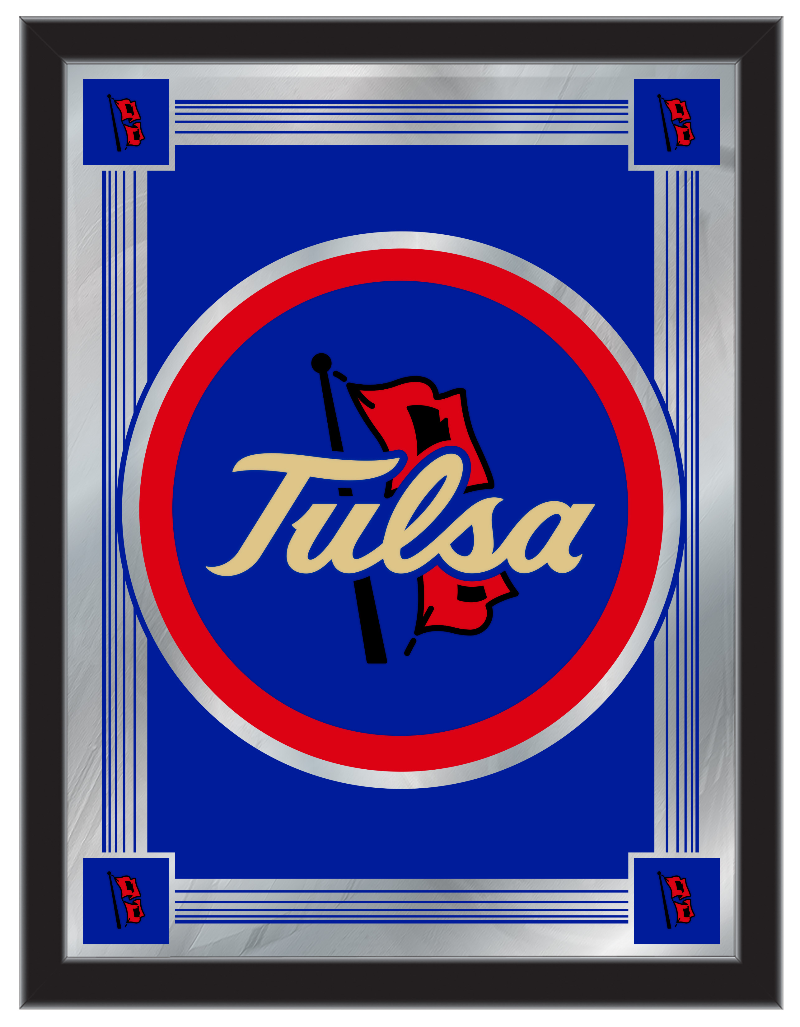 MLogoTulsaU Tulsa 17 x 22 in. University Logo Mirror