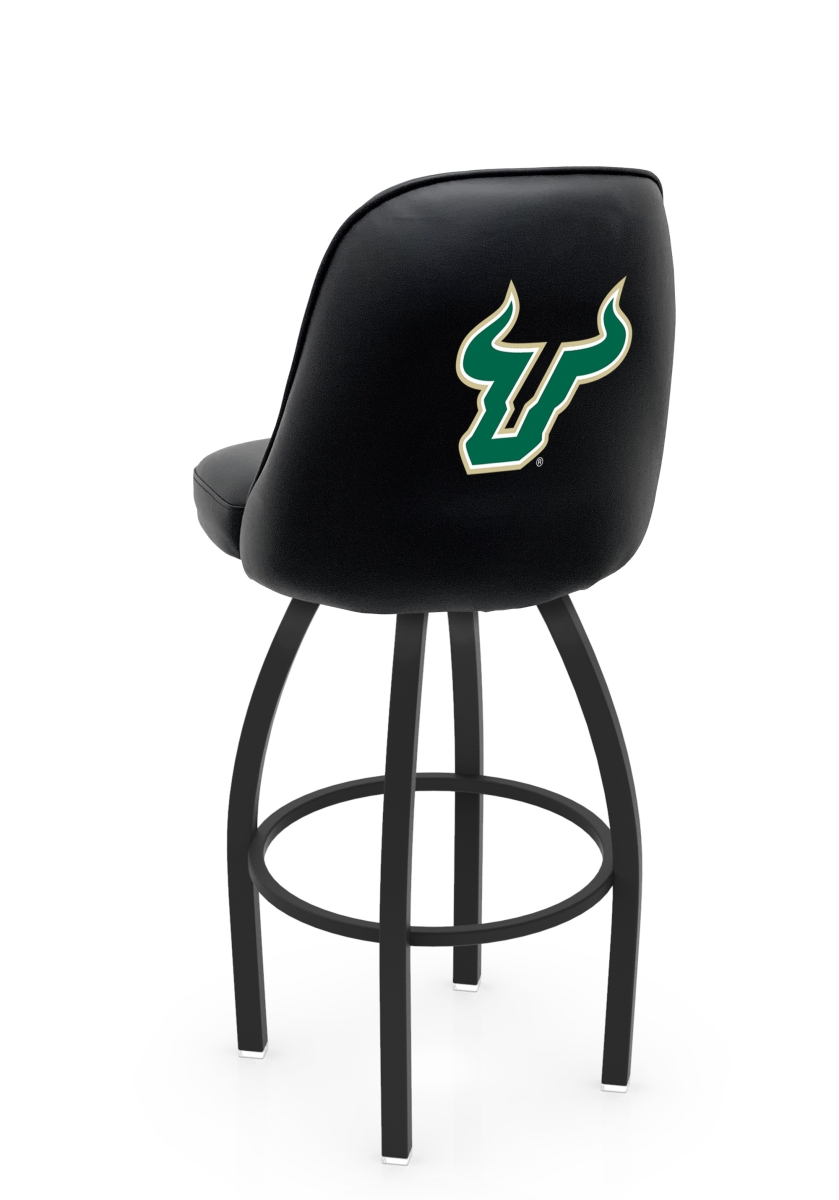 L04830SouFla 22 x 21 x 30 in. NCAA Logo Grizzly University of South Florida Swivel Bar Stool with Black Wrinkle