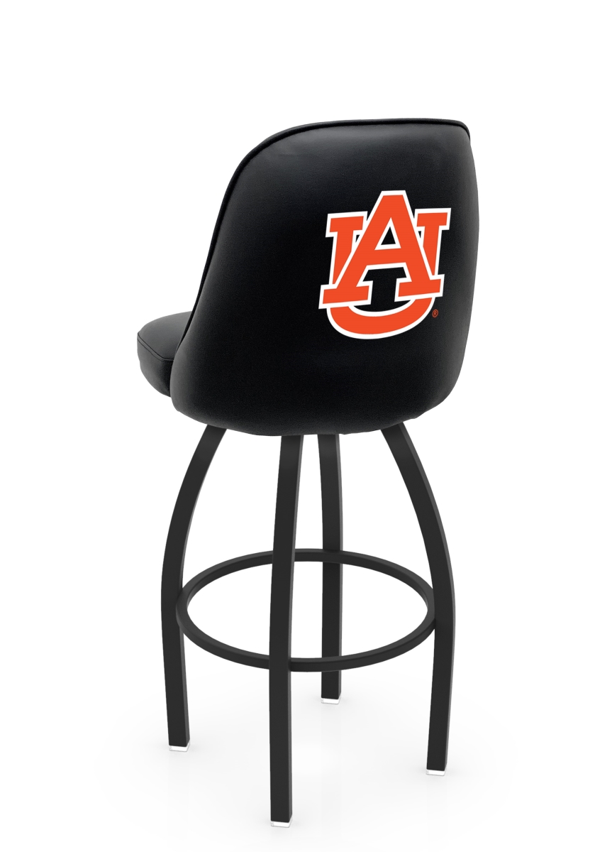 L04836Auburn 22 x 21 x 36 in. NHL Logo Grizzly Auburn University Swivel Bar Stool with Black Wrinkle