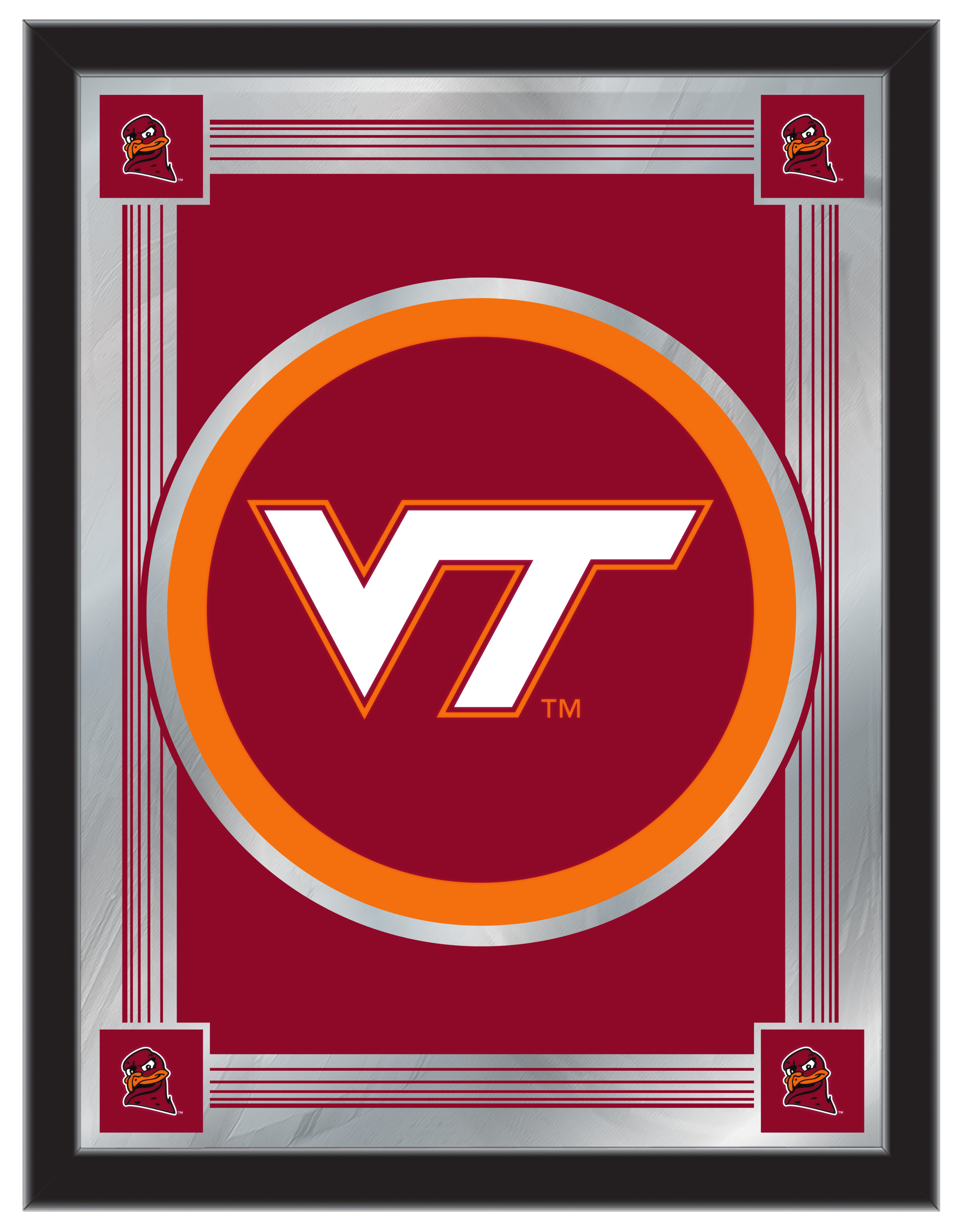 MLogoVATech Virginia Tech 17 x 22 in. University Logo Mirror