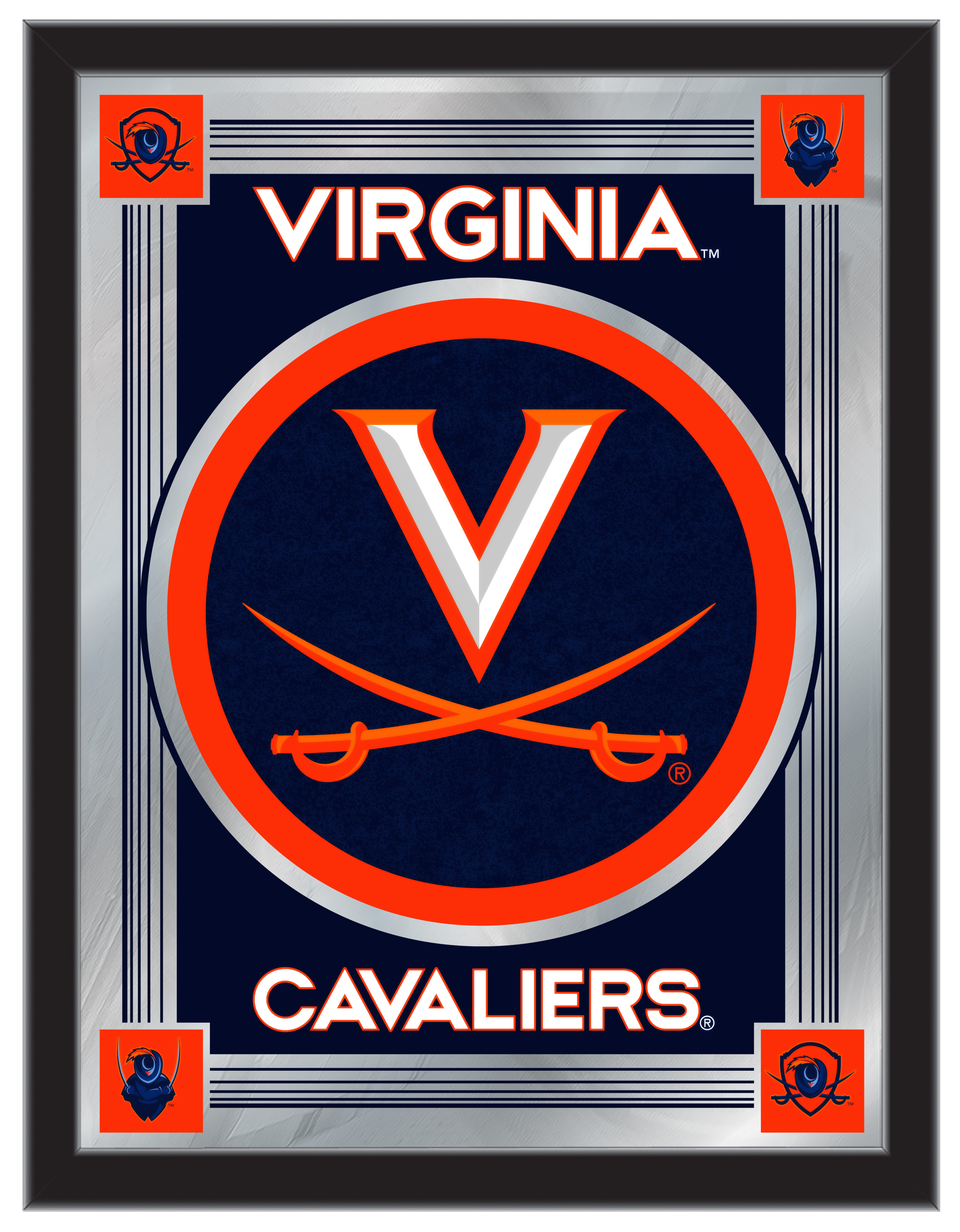 MLogoVrgnia Virginia 17 x 22 in. University Logo Mirror